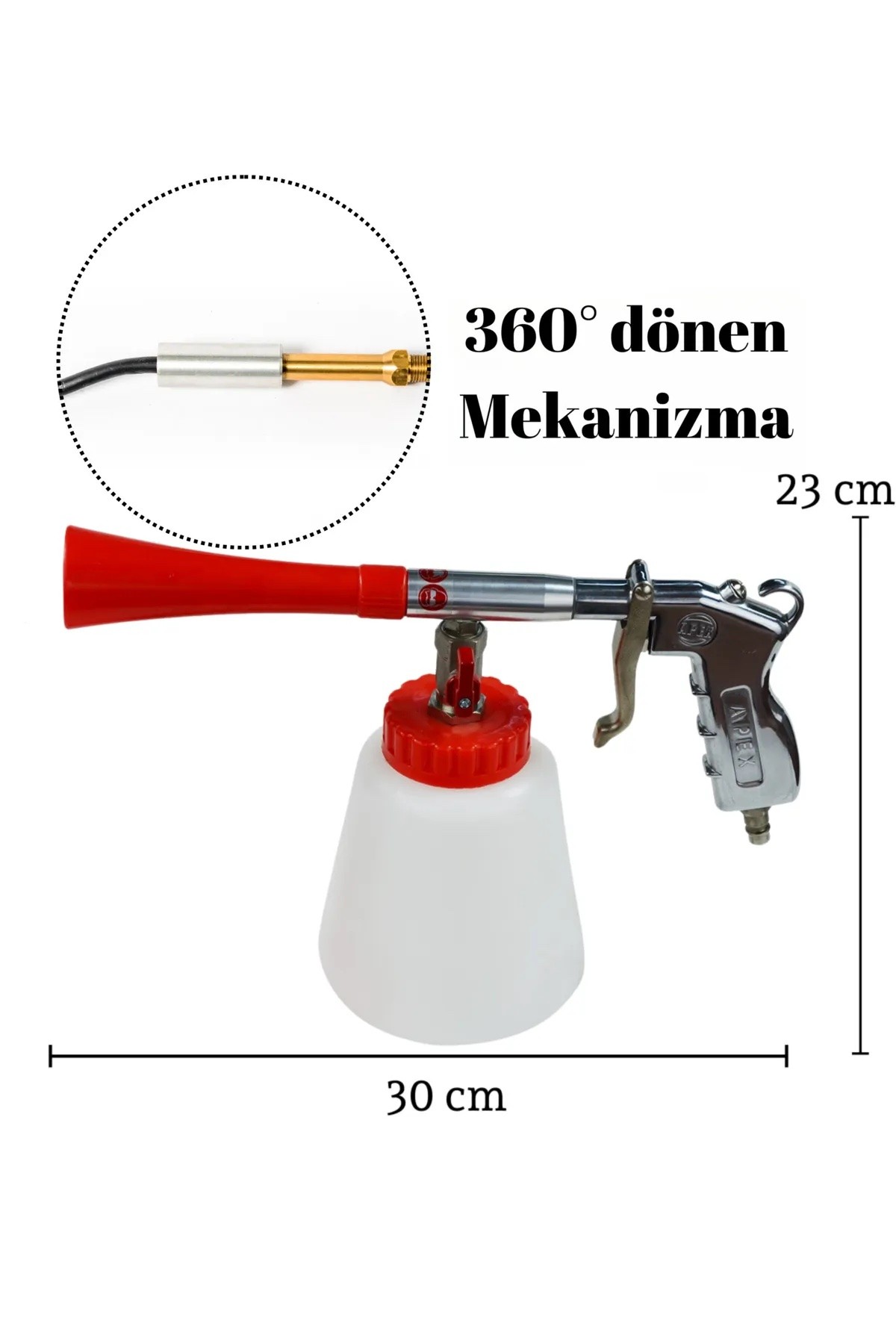 Apex Bilyeli Hazneli Detay Temizlik Tabancası