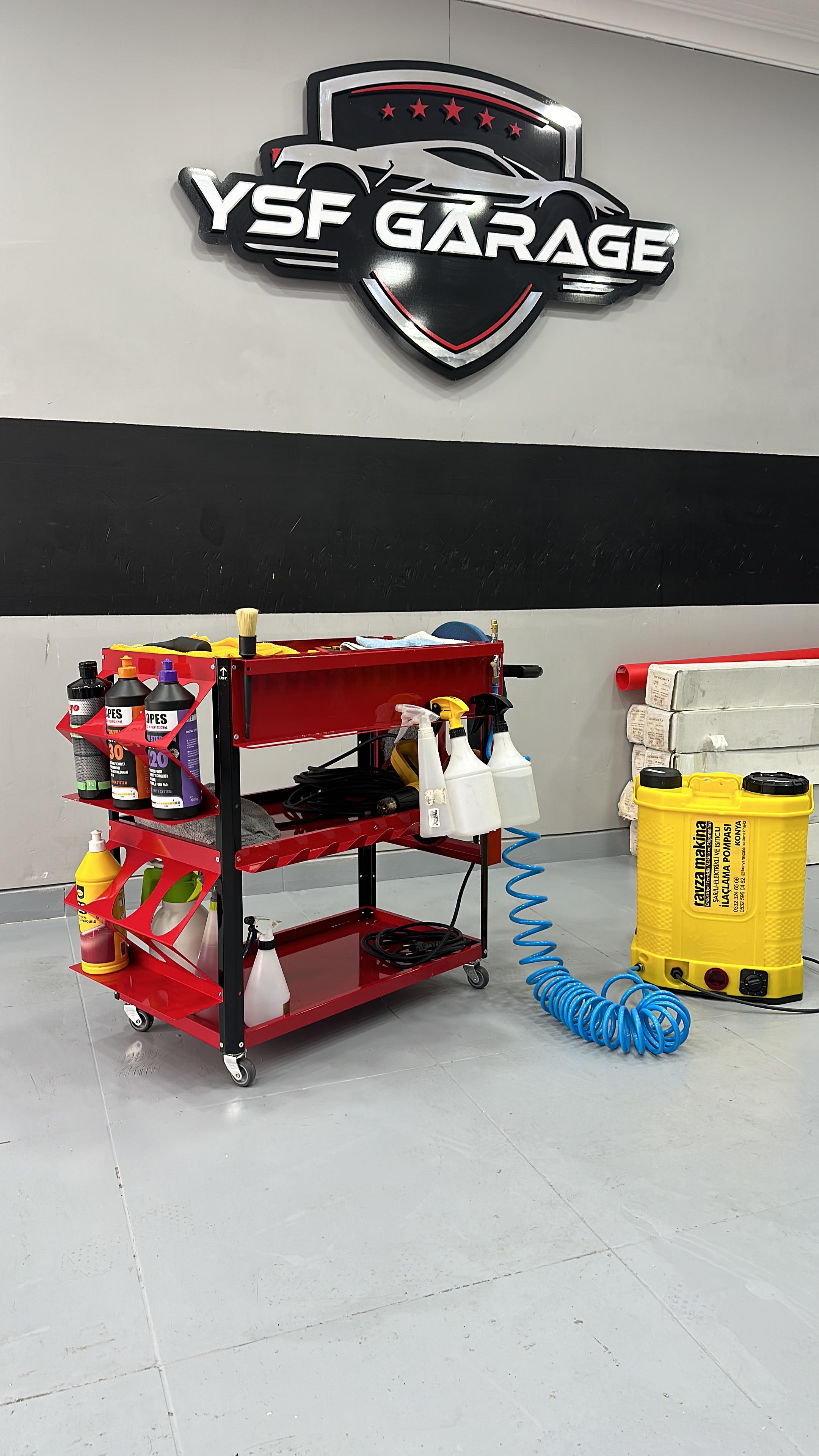 Rvz Oto Detay Takım Arabası / 12 Parça - Mavi Renk