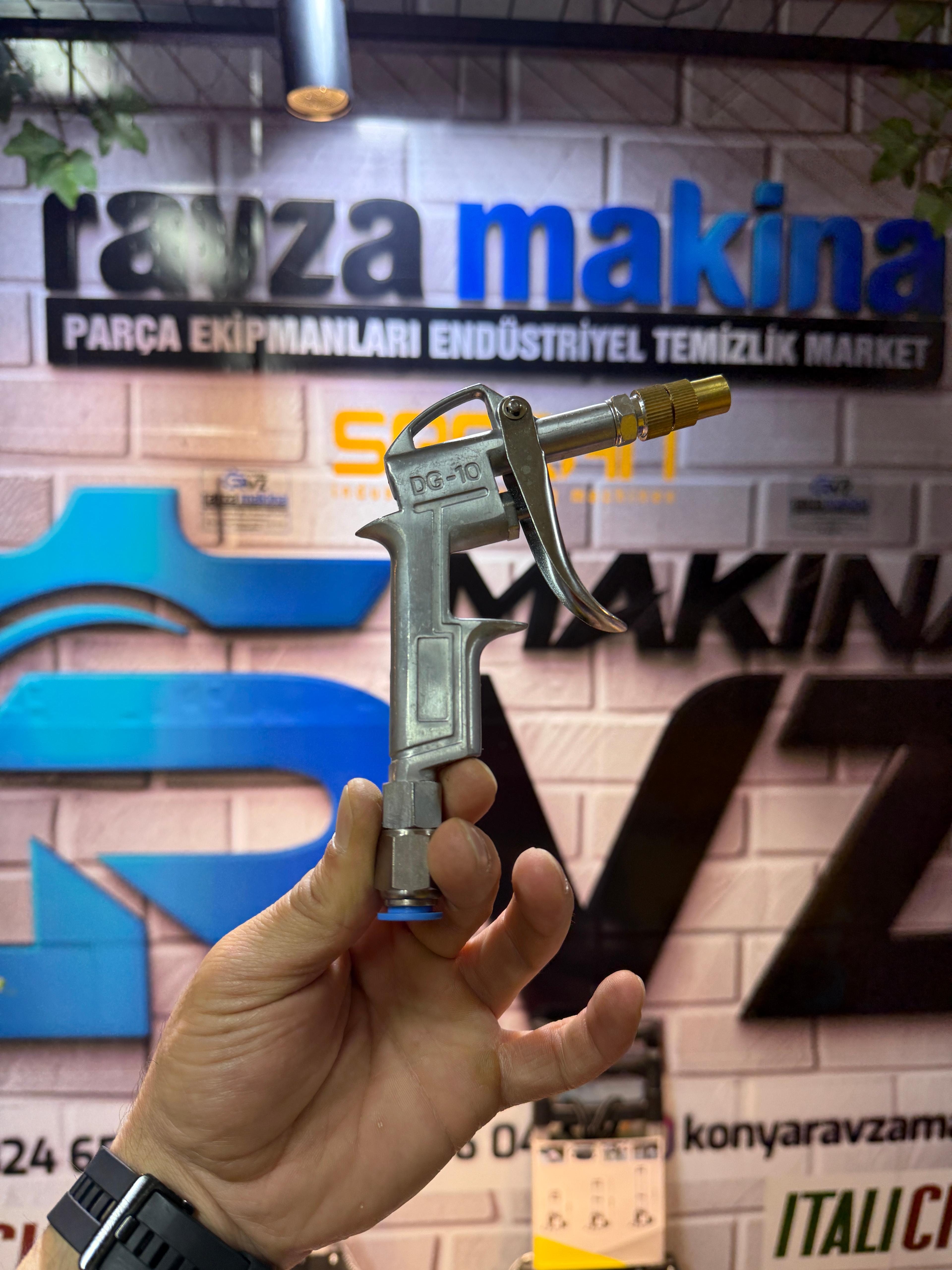 Rvz Tabanca Krom Modeli Ucu Ayarlanabilir İlaçlama Tetiği - 10 MM Jaklı
