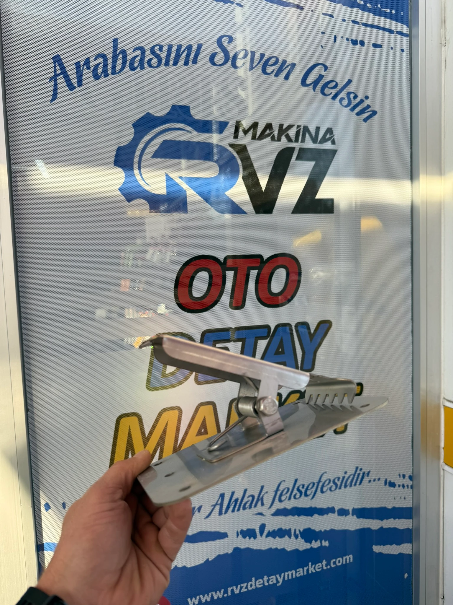 Rvz Krom Paslanmaz Tekli Oto Paspas Tutacağı - 1 Adet