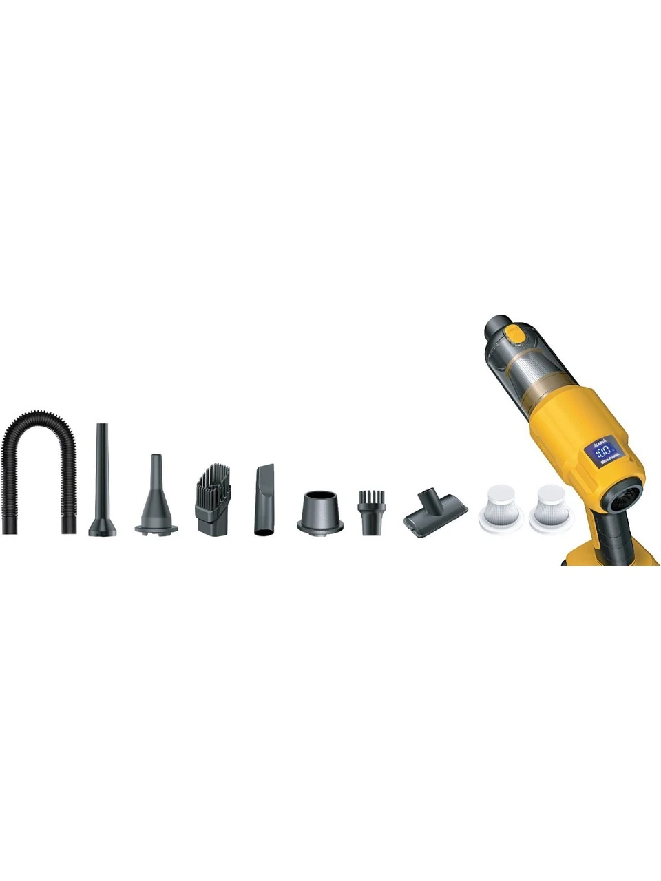 Auhma Ahv-21 25000MAH Çift Bataryalı 20000PA Ultra Çekim Güçlü Çantalı Yedek Filtreli Araç Temizleme Süpürgesi 7736