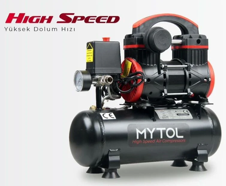 Mytol 6 Lt 1.0 Hp Yüksek Hızlı Sessiz Kompresör