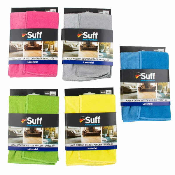 Suff Lavanta Mikrofiber Kuaför Bezi Bez Zor Kirler 40x40 0335