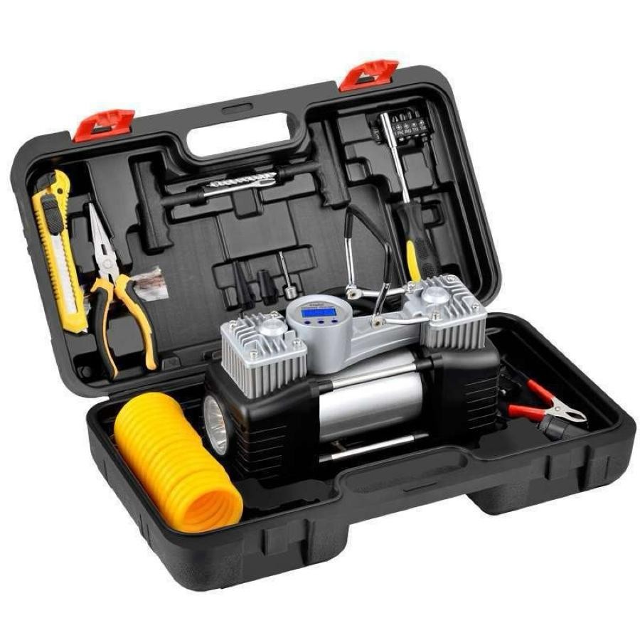 Rvz Çelik Gövde Çift Pistonlu 150 Psi Araç Araba Lastik Bot Şişirme Pompası