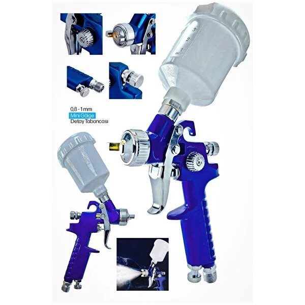 Rvz Premium H-2000 Üstten Depolu 0.8 Mm Gölge Sis Boya Tabancası