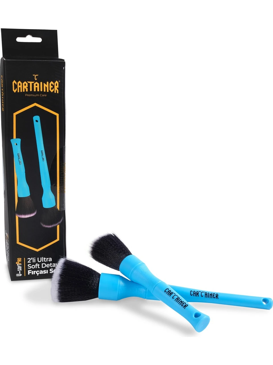 Cartainer 2’li Premium Ultra Yumuşak Detay Fırça Seti