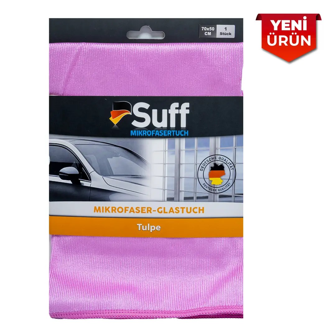 Suff Mikrofiber Cam Bezi Tulpe 70x50 Cm