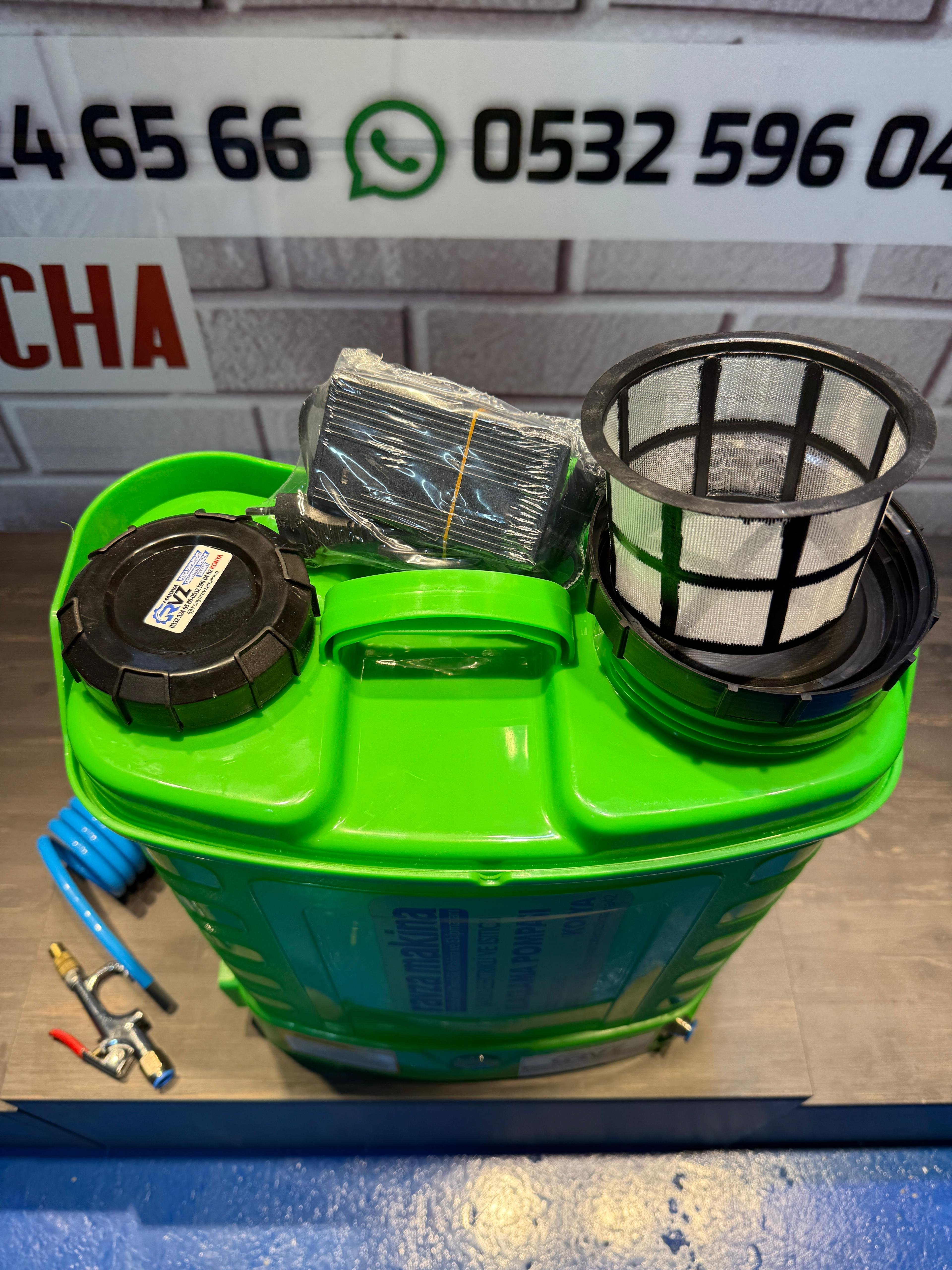 Rvz 16 Lt Şarjlı İlaçlama Pompası + Hortum & Tetik Set Halinde