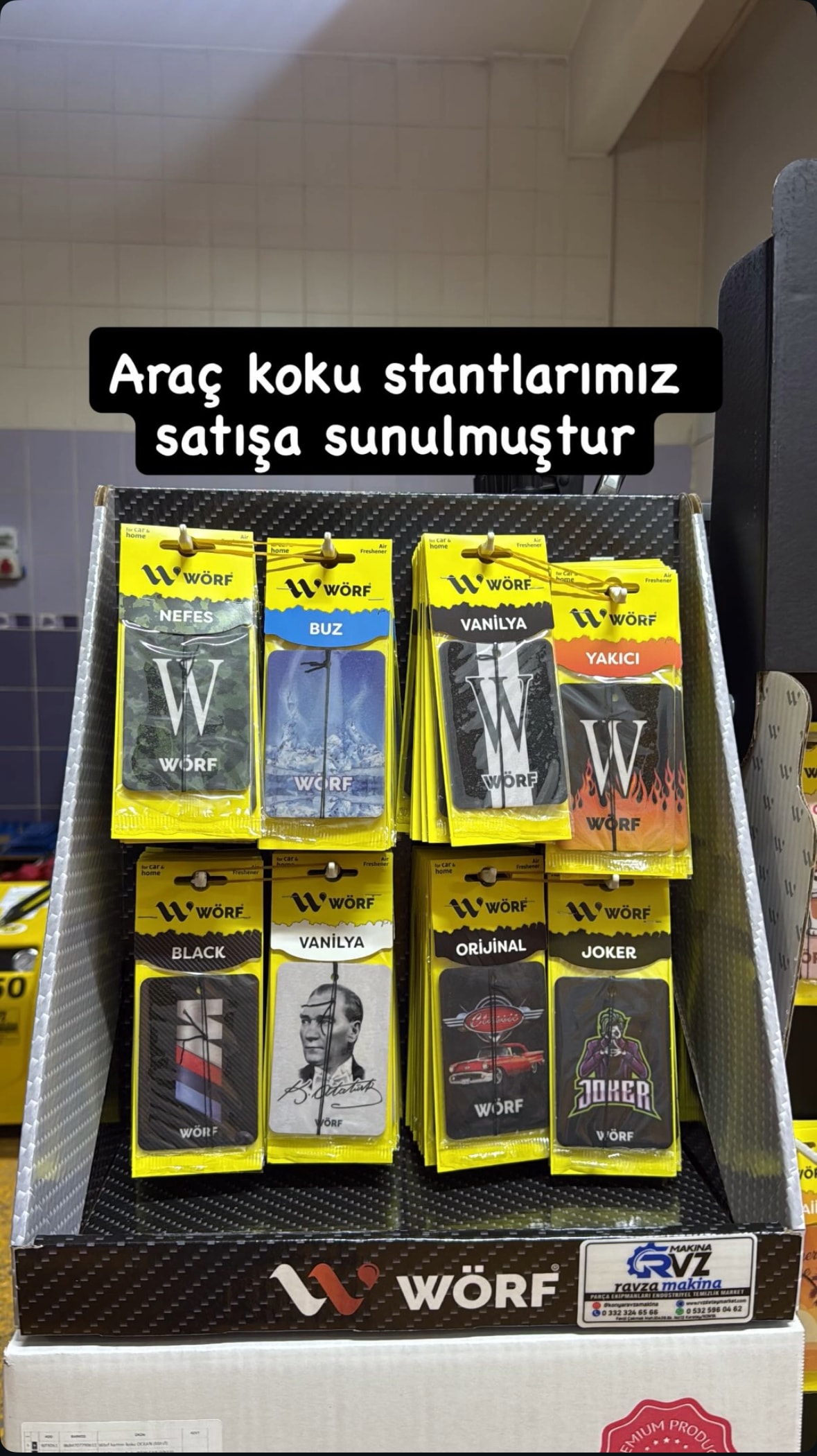 Wörf 160 Adet Kağıt Koku Standı