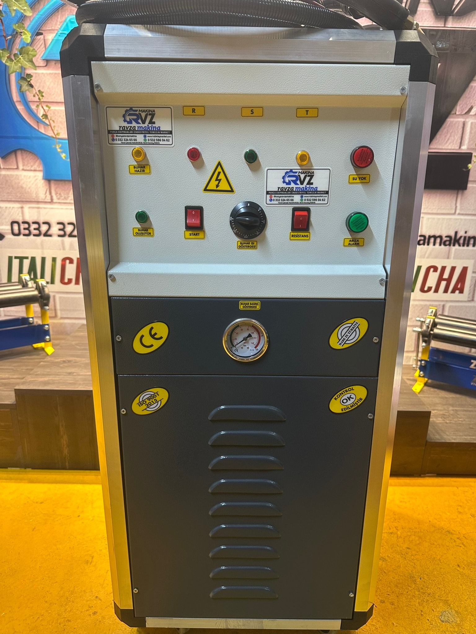Rvz 40 Lt Kapasiteli Profesyonel Buhar Makinesi