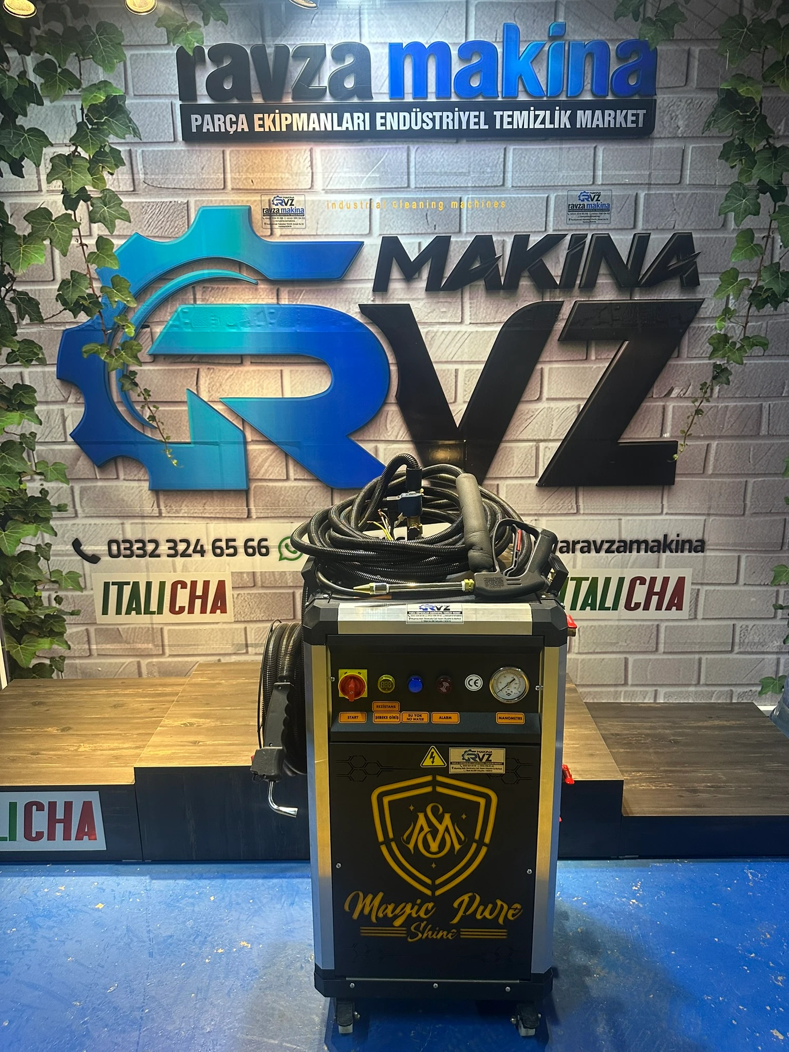 Rvz 25 Lt Kapasiteli Yeni Nesil Profesyonel Buhar Makinesi