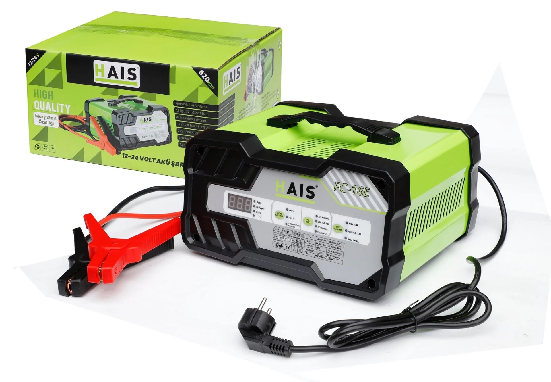 Hais Akıllı 12 - 24 Volt Akü Şarj Cihazı