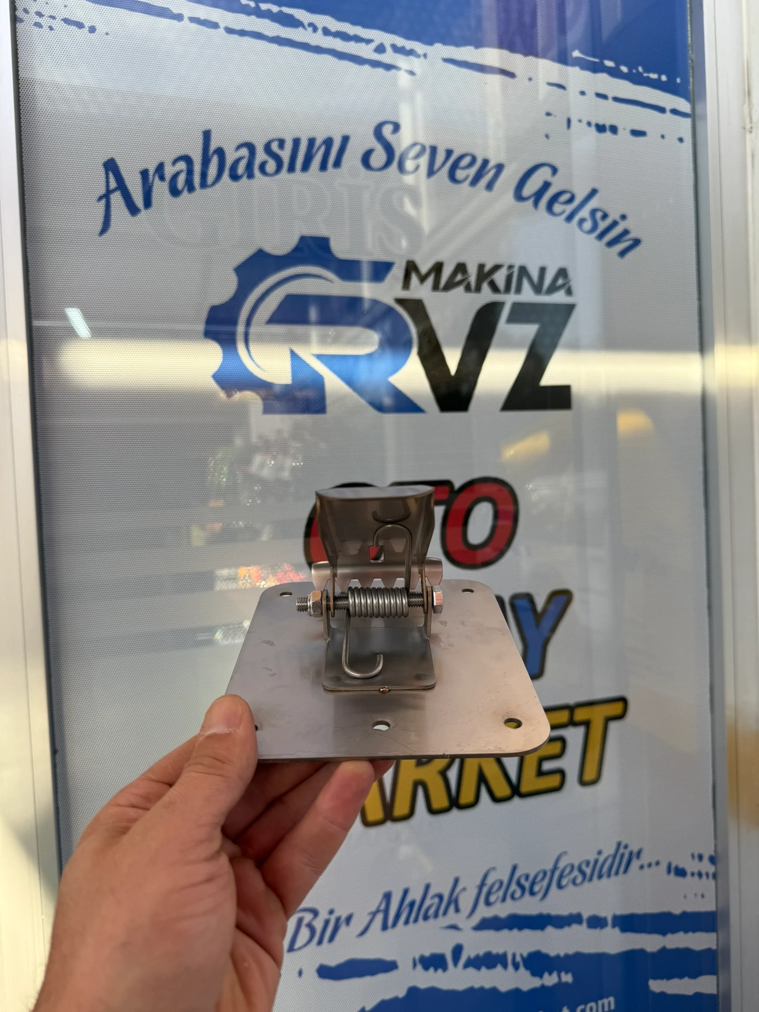 Rvz Krom Paslanmaz Tekli Oto Paspas Tutacağı - 1 Adet