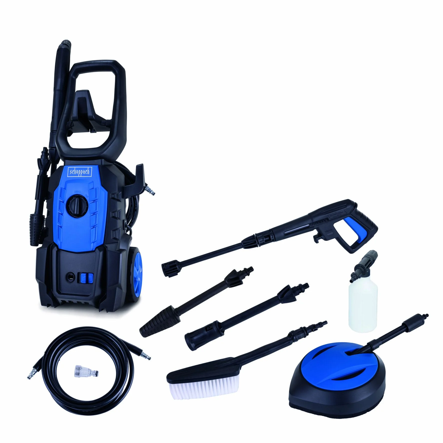 Scheppach HPC1600-Kit 1600W 135 Bar Basınçlı Yıkama Makinesi