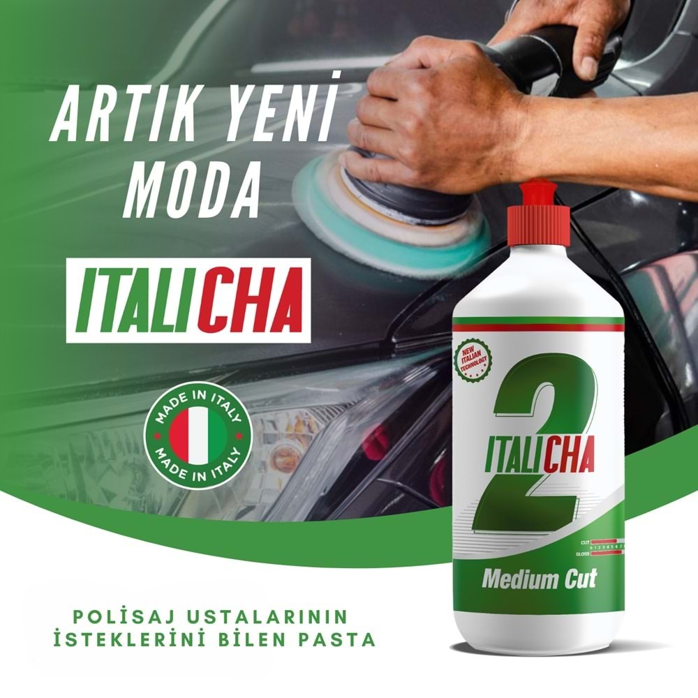 ITALICHA 2 MEDIUM CUT ORTA PASTA - Profesyonel Orta Kesim Pasta 1 LT.