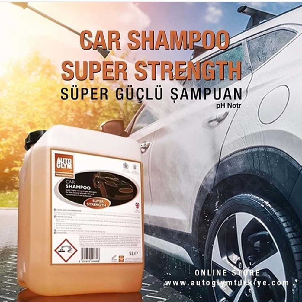 CAR SHAMPOO SUPER STRENGTH - Konsantre Süper Şampuan 5 LT.