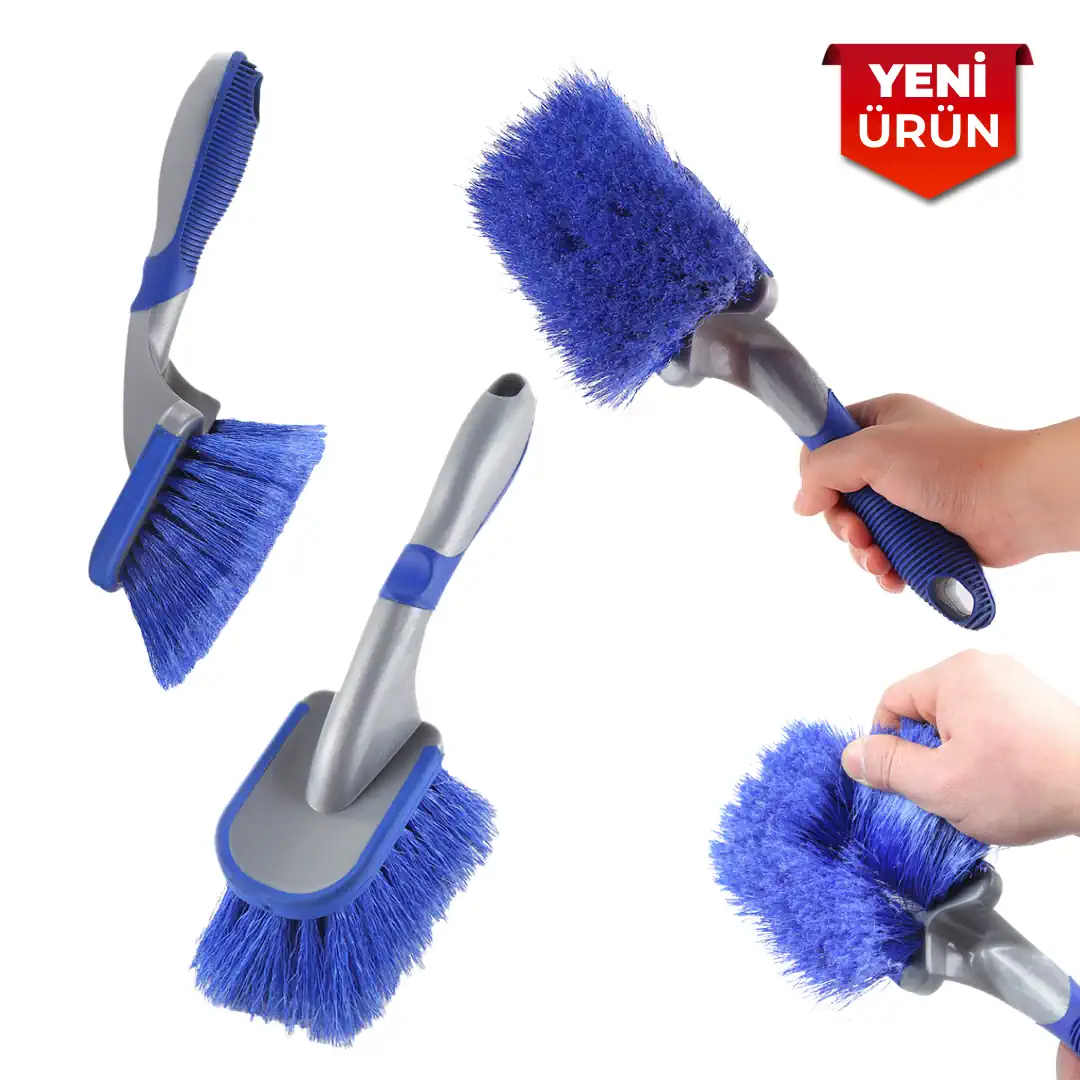 Rvz Yumuşak Kıllı Lastik ve Jant Temizlik Fırçası