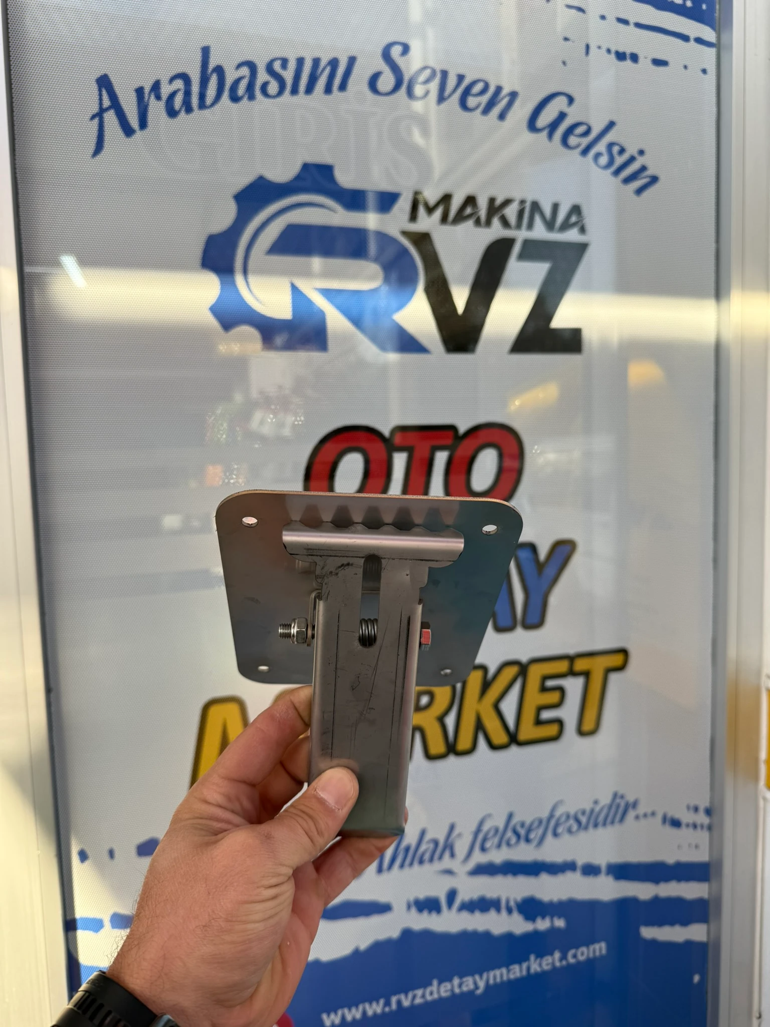 Rvz Krom Paslanmaz Tekli Oto Paspas Tutacağı - 1 Adet