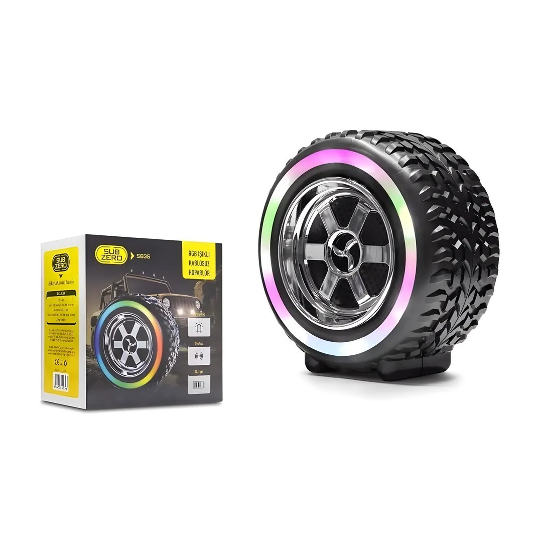 Subzero Sb35 USB / TF Card / Aux / RGB Işıklı Kablosuz Bluetooth Hoparlör