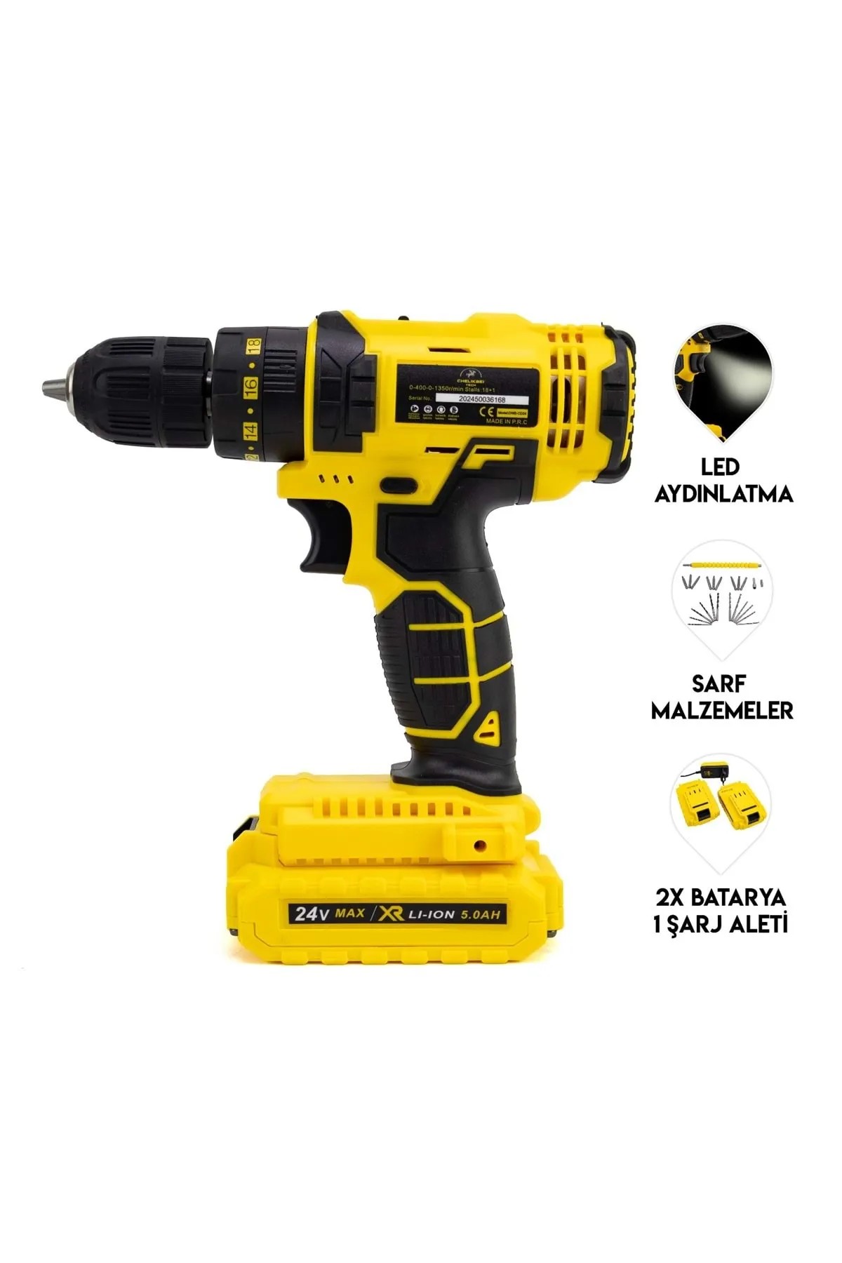 Chelikbei Darbeli Vidalama Şarjlı Matkap ST24