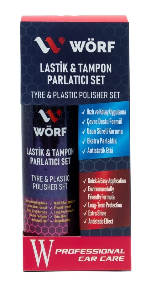 Wörf Lastik Tampon Cilası Set 160 ML.