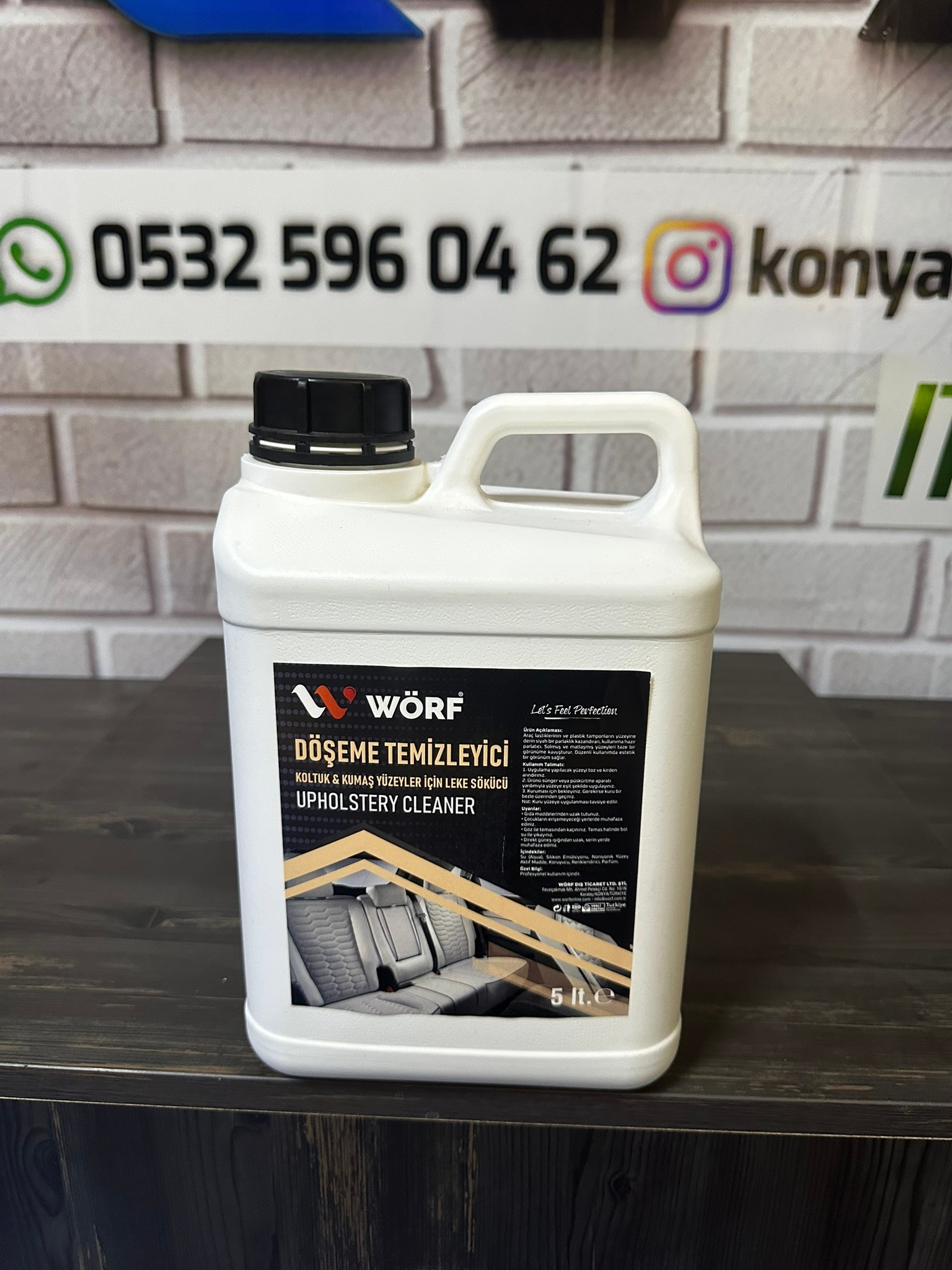 Wörf Döşeme ve Koltuk Temizleyici Leke Sökücü 5 LT.