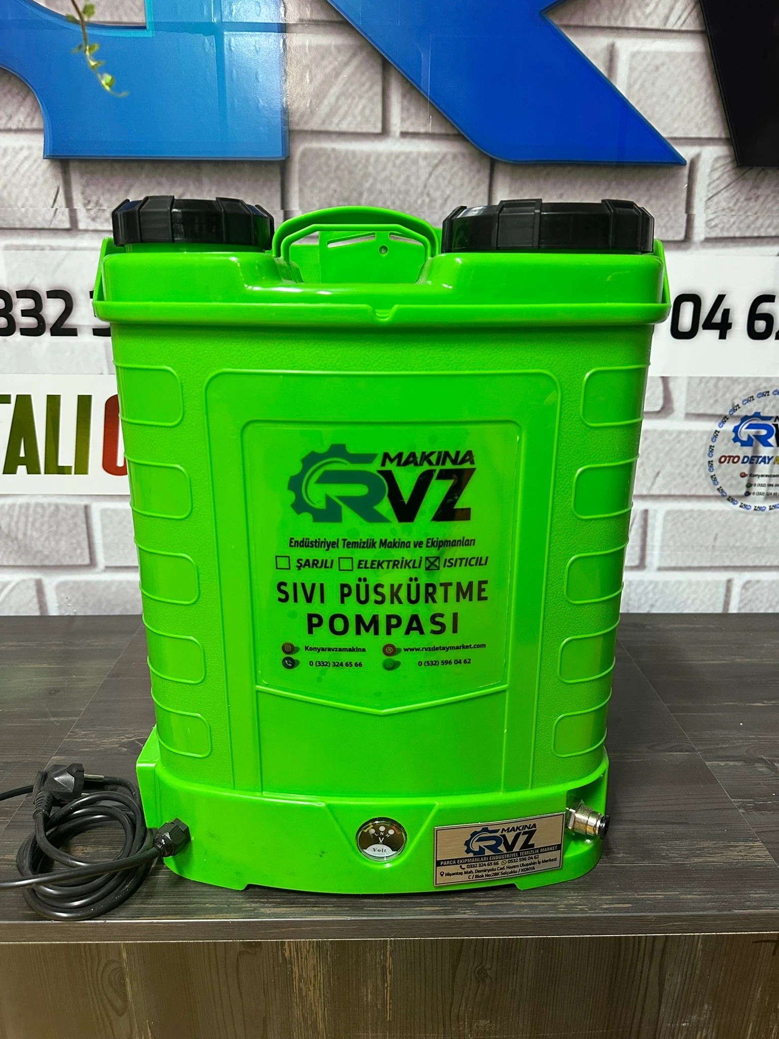 Rvz 16 Lt Elektrikli & Isıtıcılı Sıvı Püskürtme Pompası + Hortum & Tetik Set Halinde