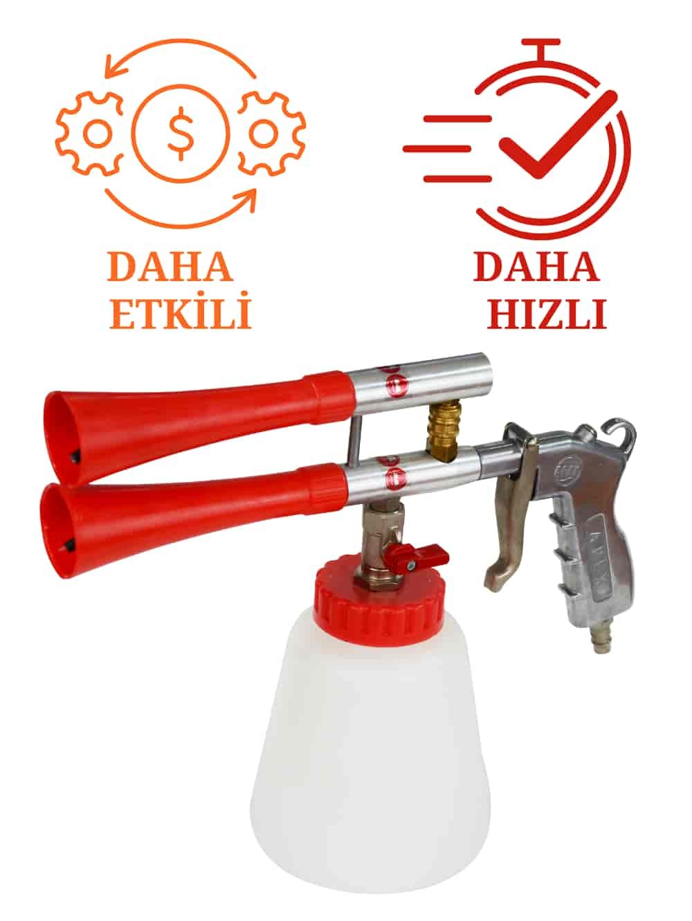 Apex Çift Bilyeli Hazneli Detay Temizlik Tabancası