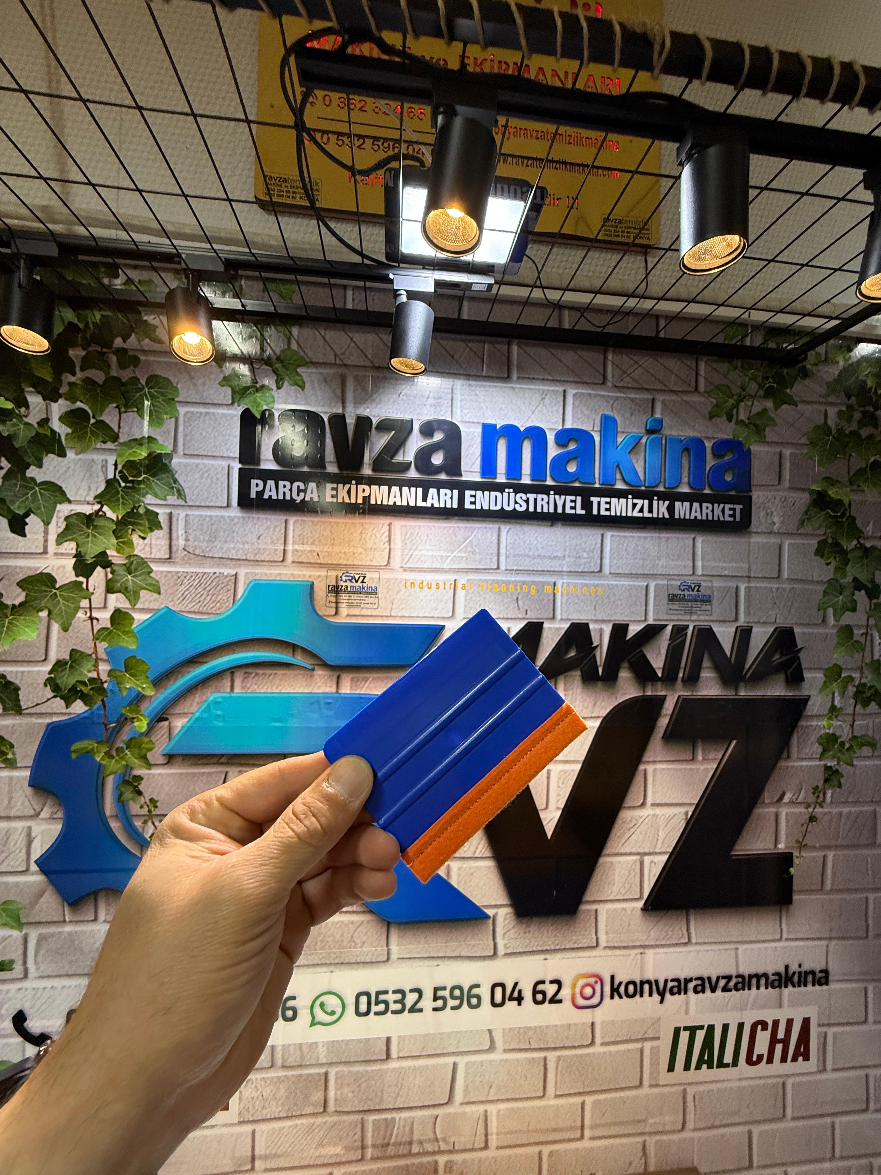 Rvz Keçeli Ragle Folyo Cam Filmi Sticker Uygulama Aparatı - 6 Adet
