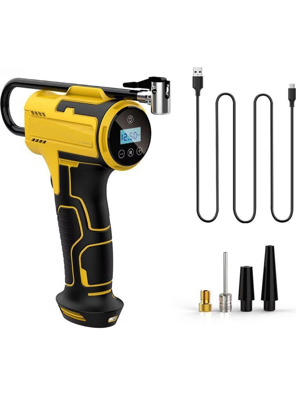 Auhma A6666 Dijital Şarjlı Hava Pompası | 3600MAH 150 Psı 4810