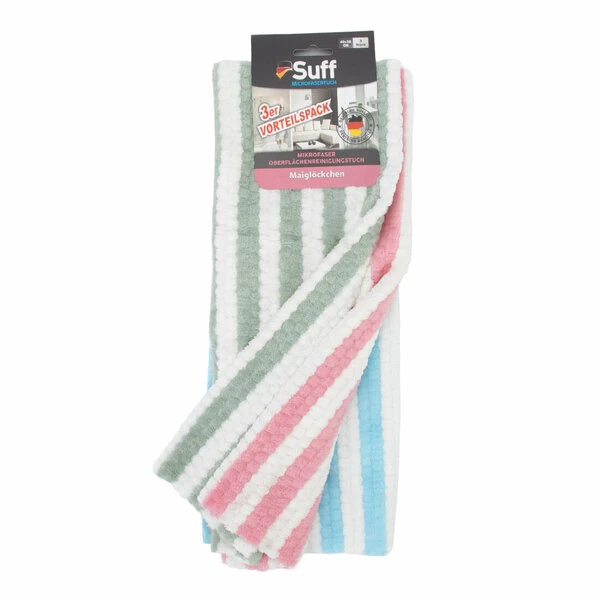 Suff Cloth Suff 3'lü Bez Kurulama Mikrofiber Renkli 40x30