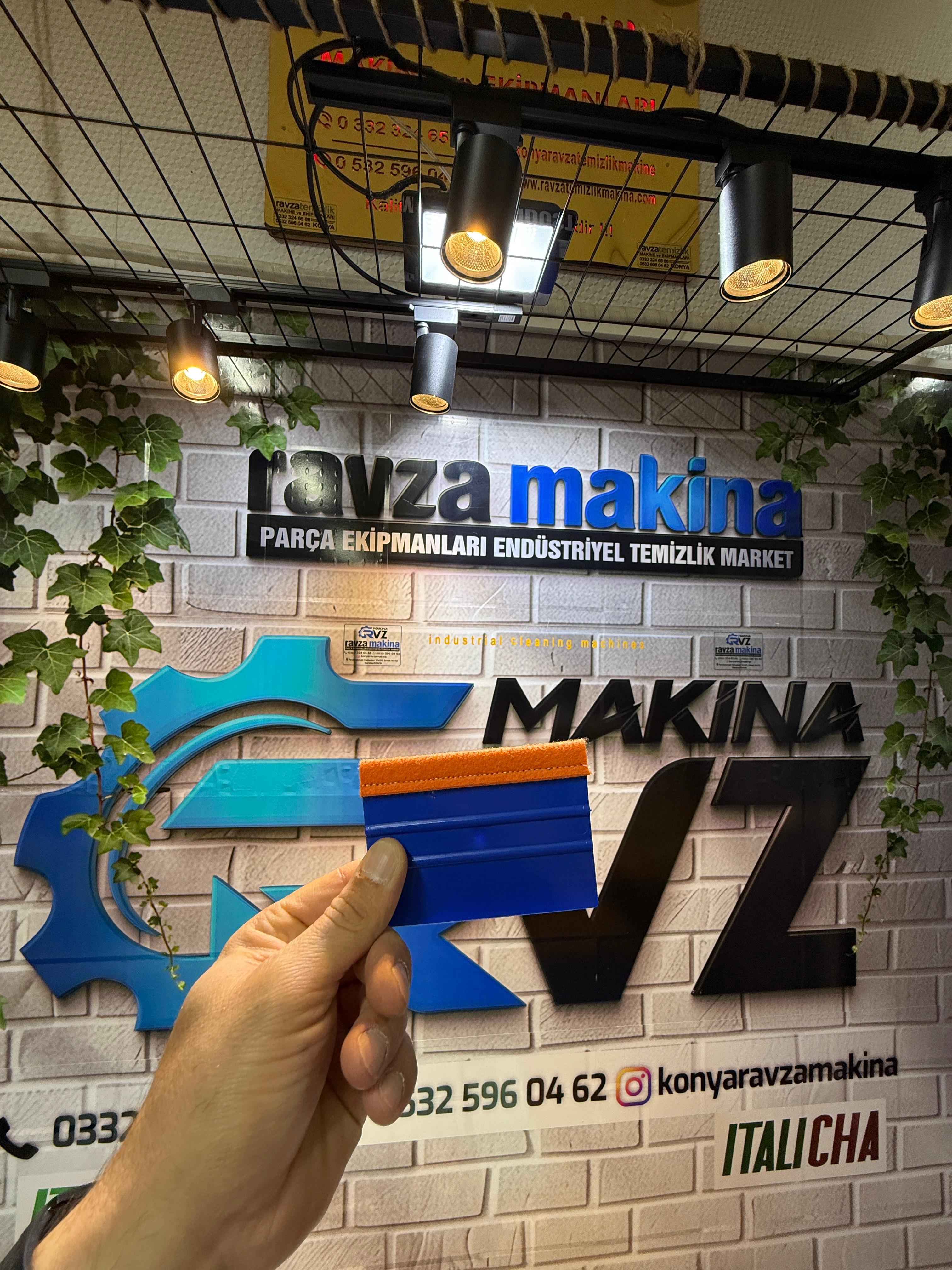 Rvz Keçeli Ragle Folyo Cam Filmi Sticker Uygulama Aparatı - 6 Adet