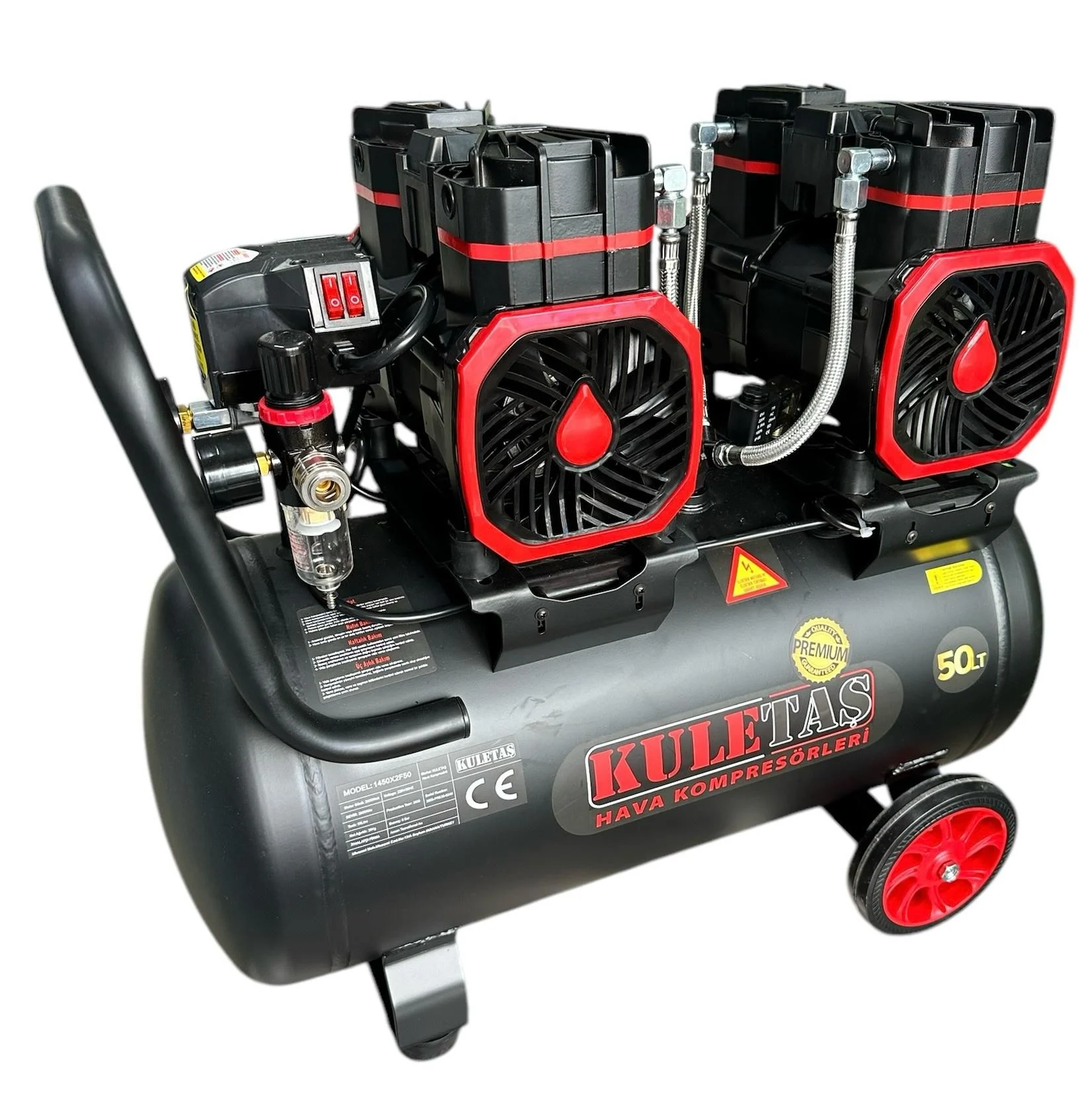 Kuletaş Premium 4 Hp 50 Litre Sessiz Yağsız Hava Kompresörü 