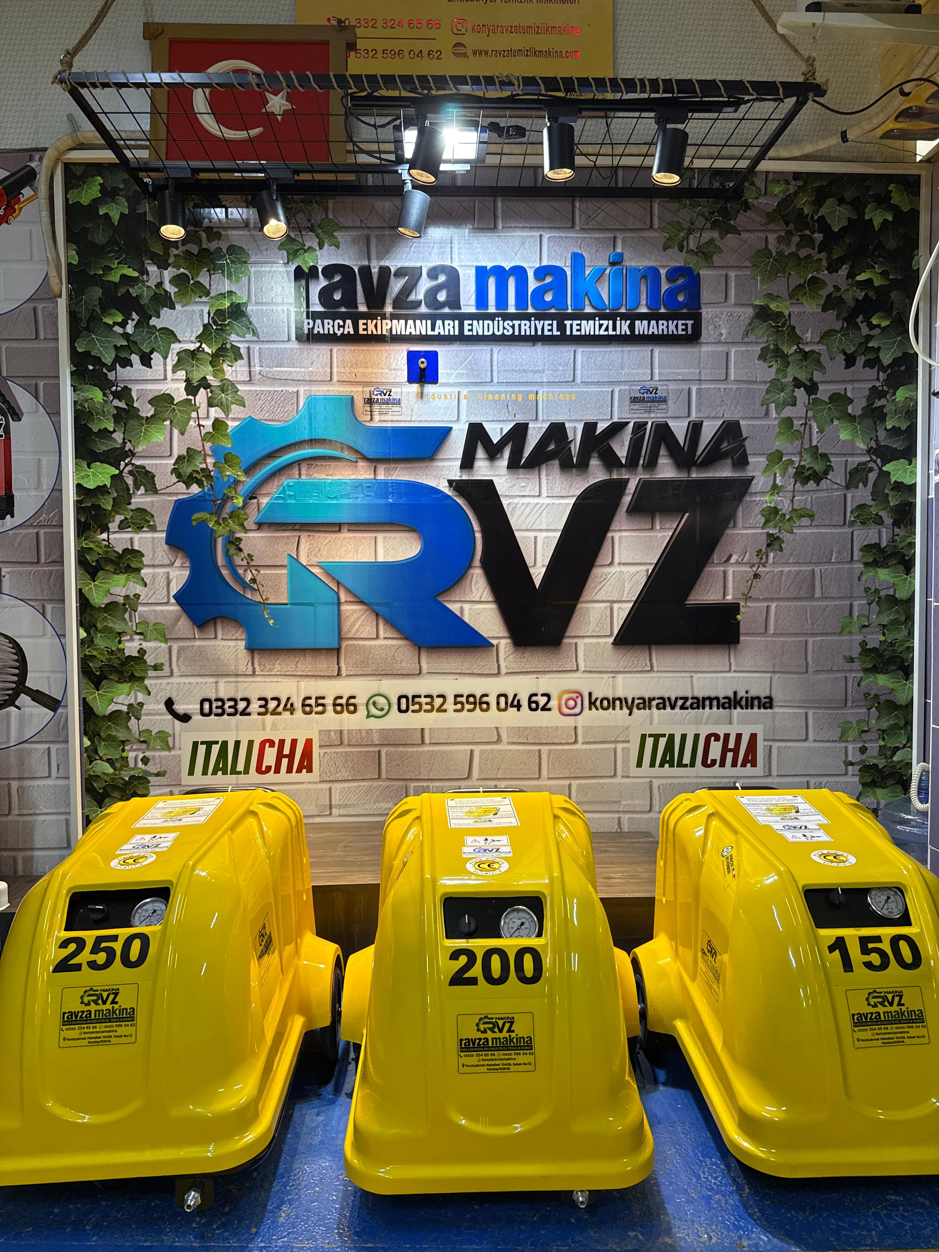 Rvz 150 Bar (220 V) Ar İtalyan Pompa Basınçlı Oto Yıkama Tazzik Makinası