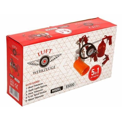 Luft Werkzeuge S5000 Havalı Alet Seti 5'li 