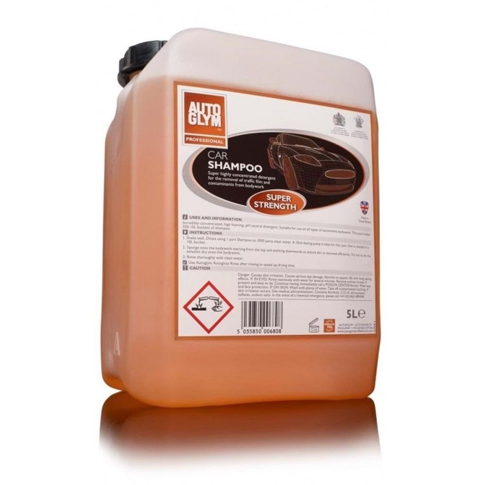 CAR SHAMPOO SUPER STRENGTH - Konsantre Süper Şampuan 5 LT.