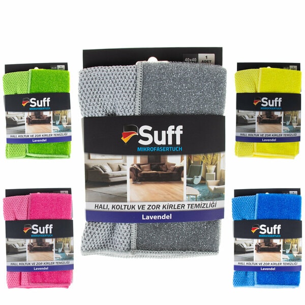 Suff Mikrofiber Kuaför Bezi Lavanta (Lavendel) Bez Zor Kirler 40x40 0342 