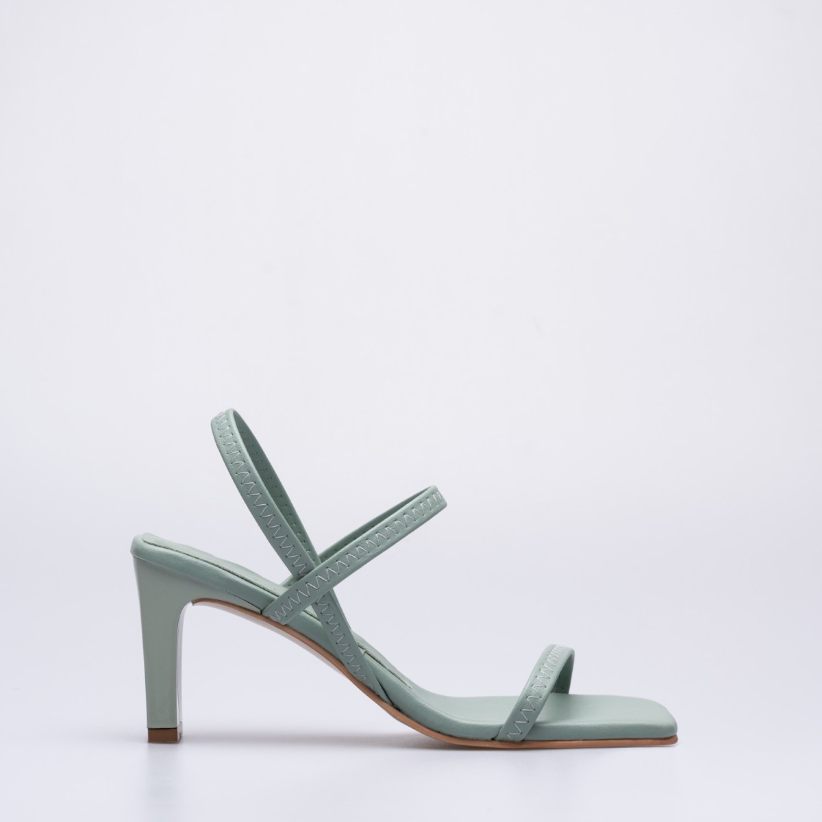 Daff Kalın Topuklu Ayakkabı Su Yeşili