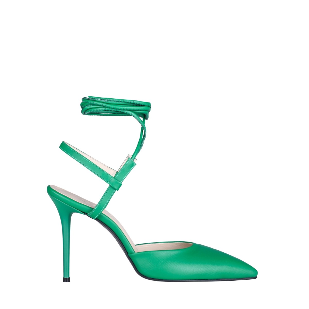 Victoria İnce Yüksek Topuklu Ayakkabı Stiletto Yeşil
