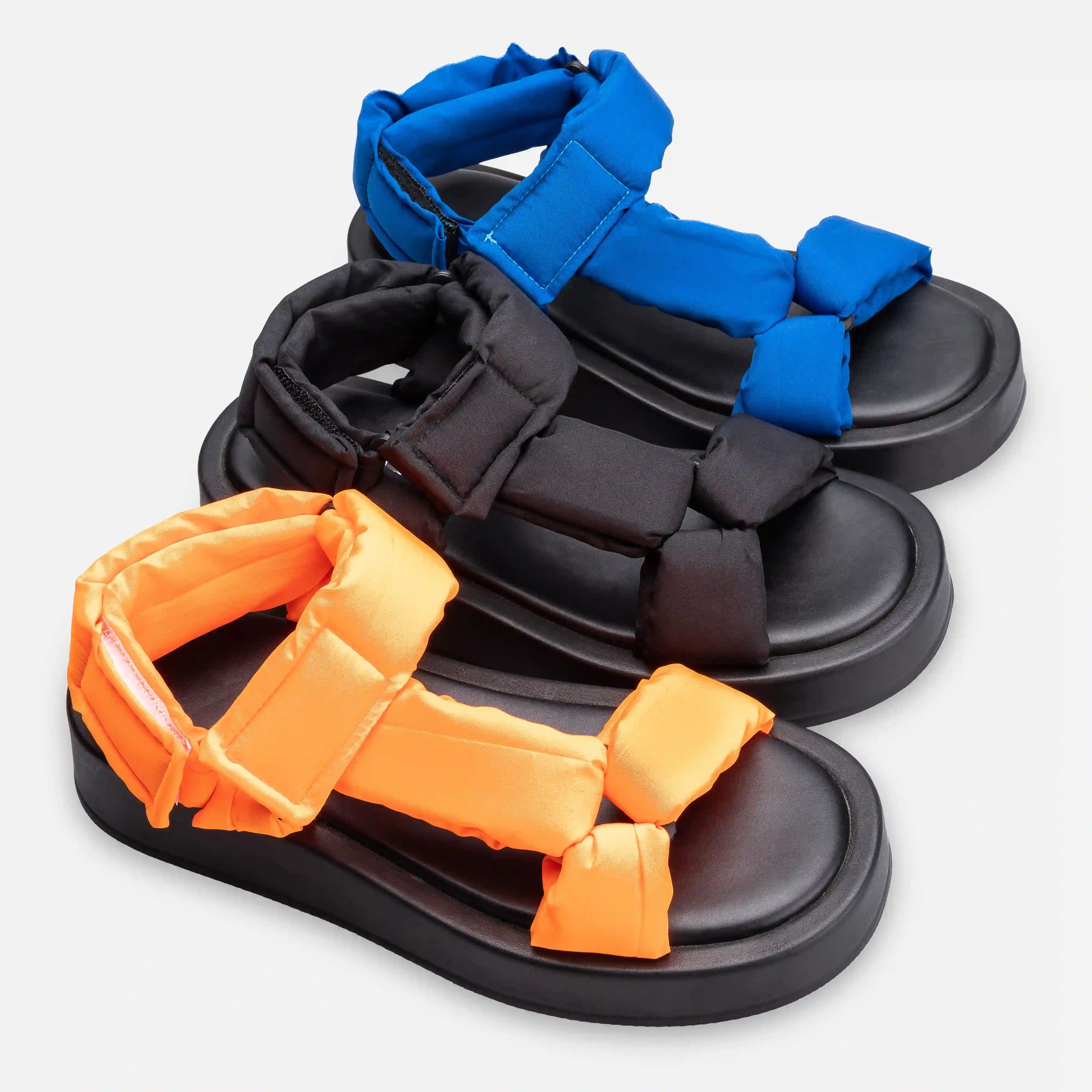 Parachute Fabric Thick Comfortable Sole Sandals - Orange