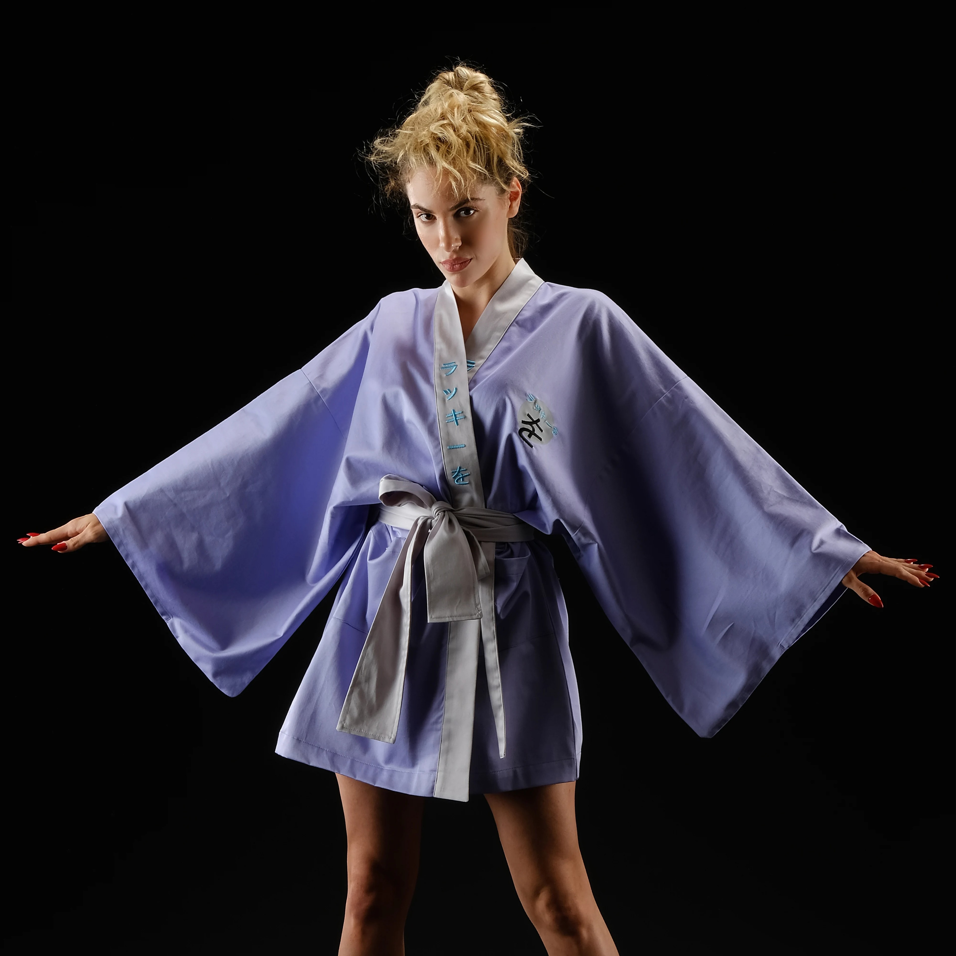 WOO-RING1 Unisex Kimono - Lila