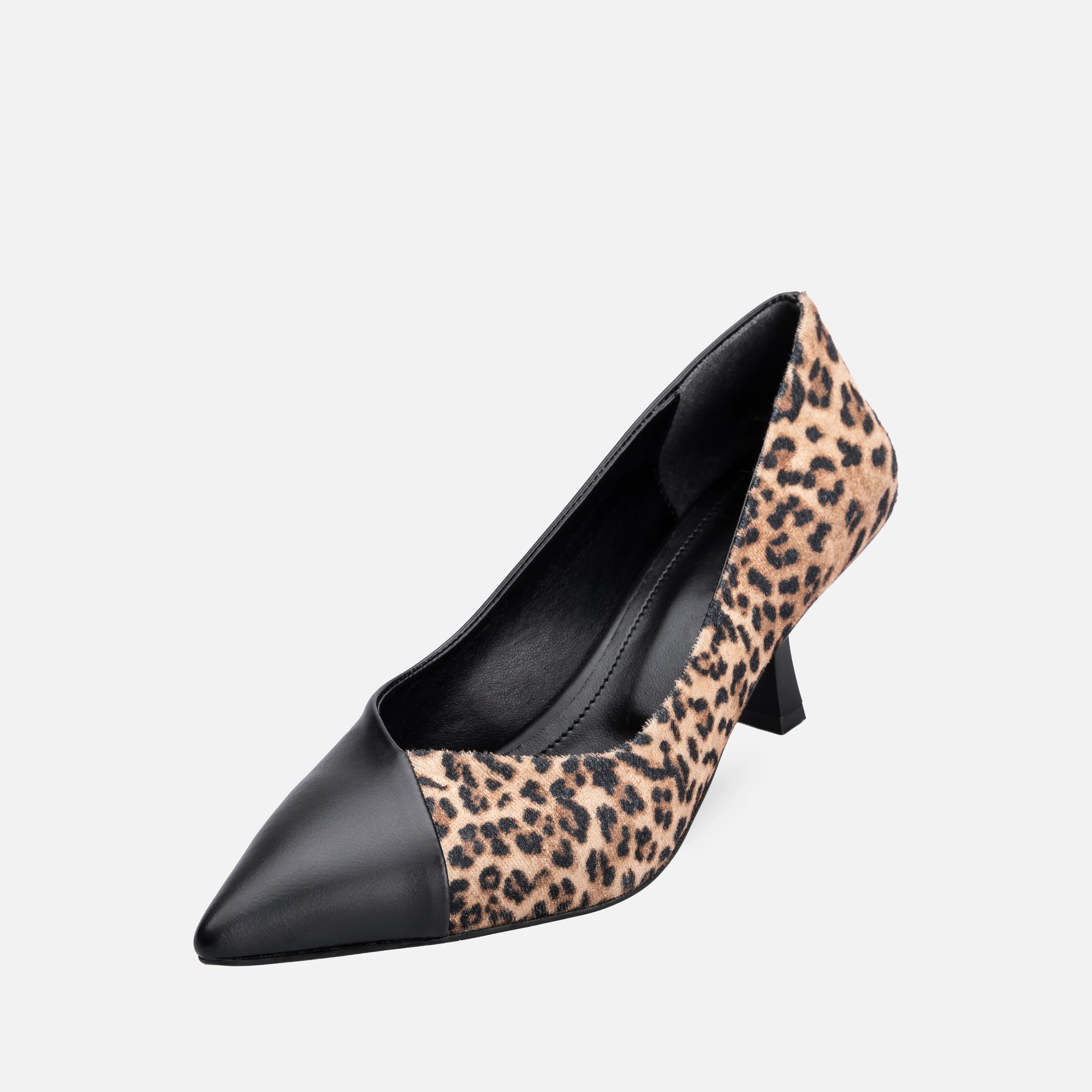 Vivien High Heeled Shoes Pumps Leopard Print 