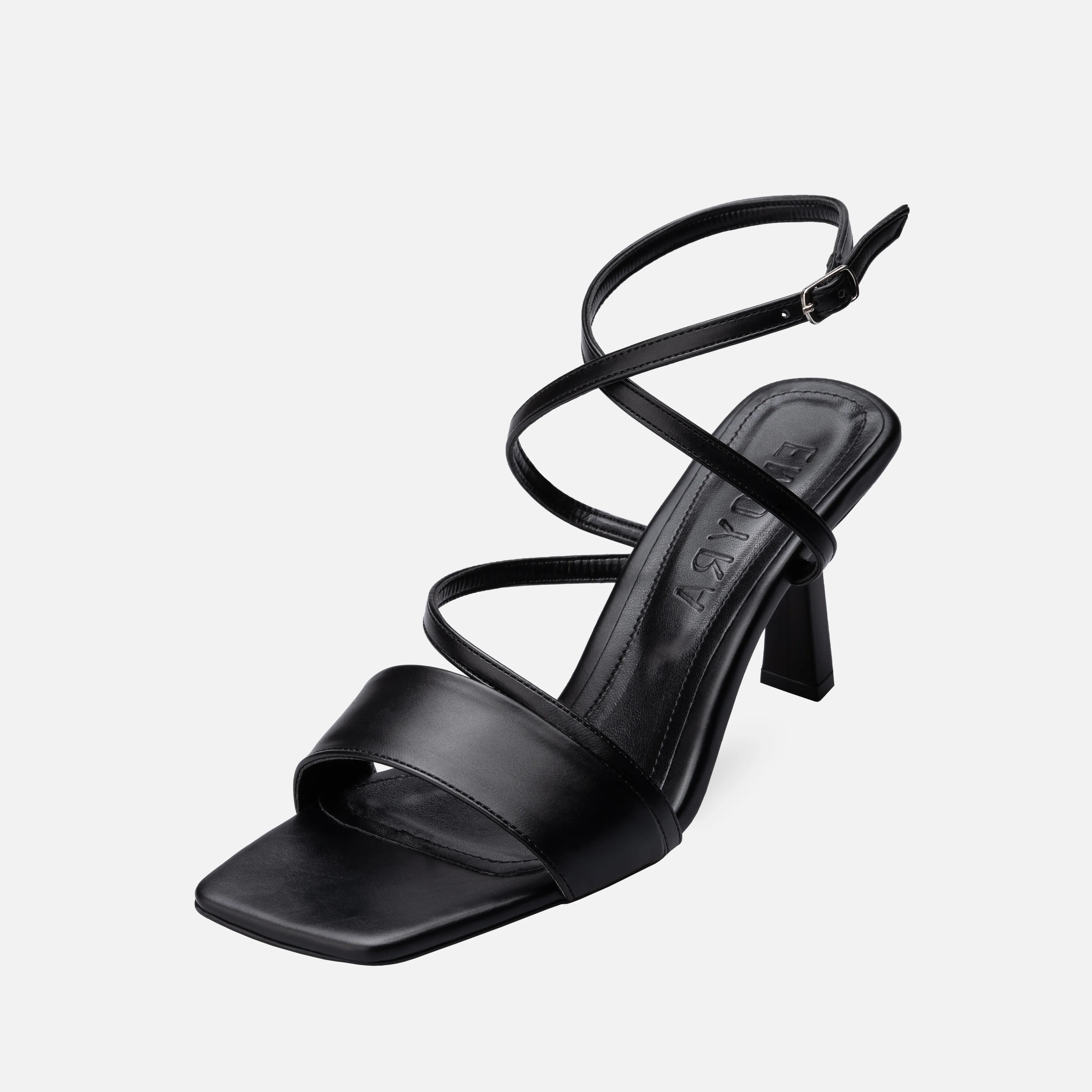 Thin High-Heeled Shoes - Black