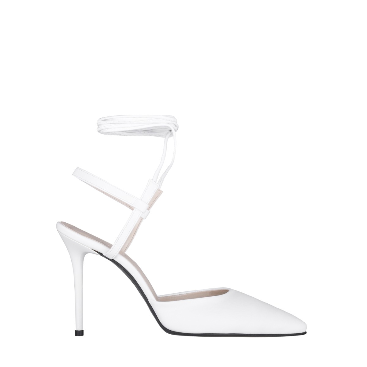 Victoria İnce Yüksek Topuklu Ayakkabı Stiletto Beyaz