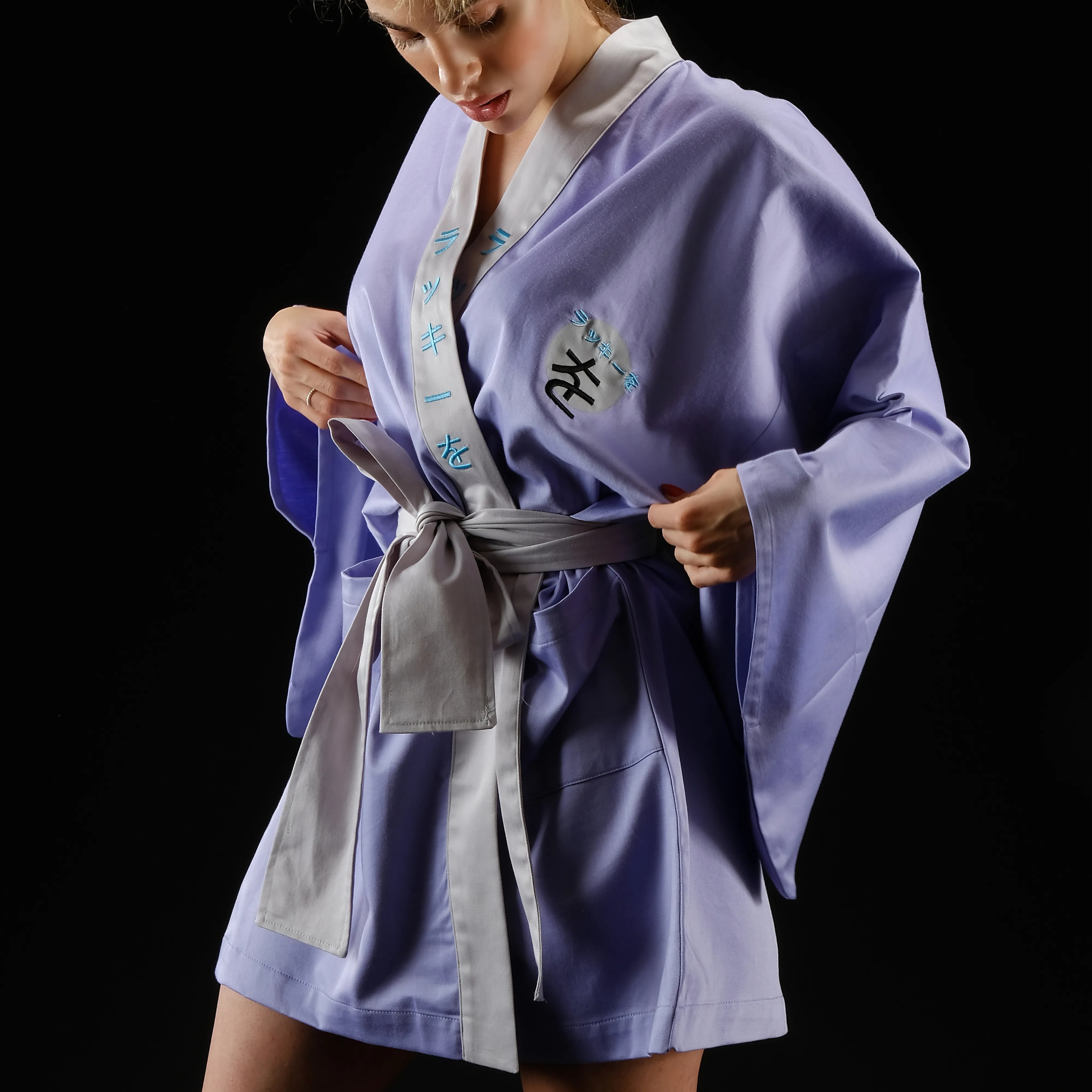 WOO-RING1 Unisex Kimono - Lila
