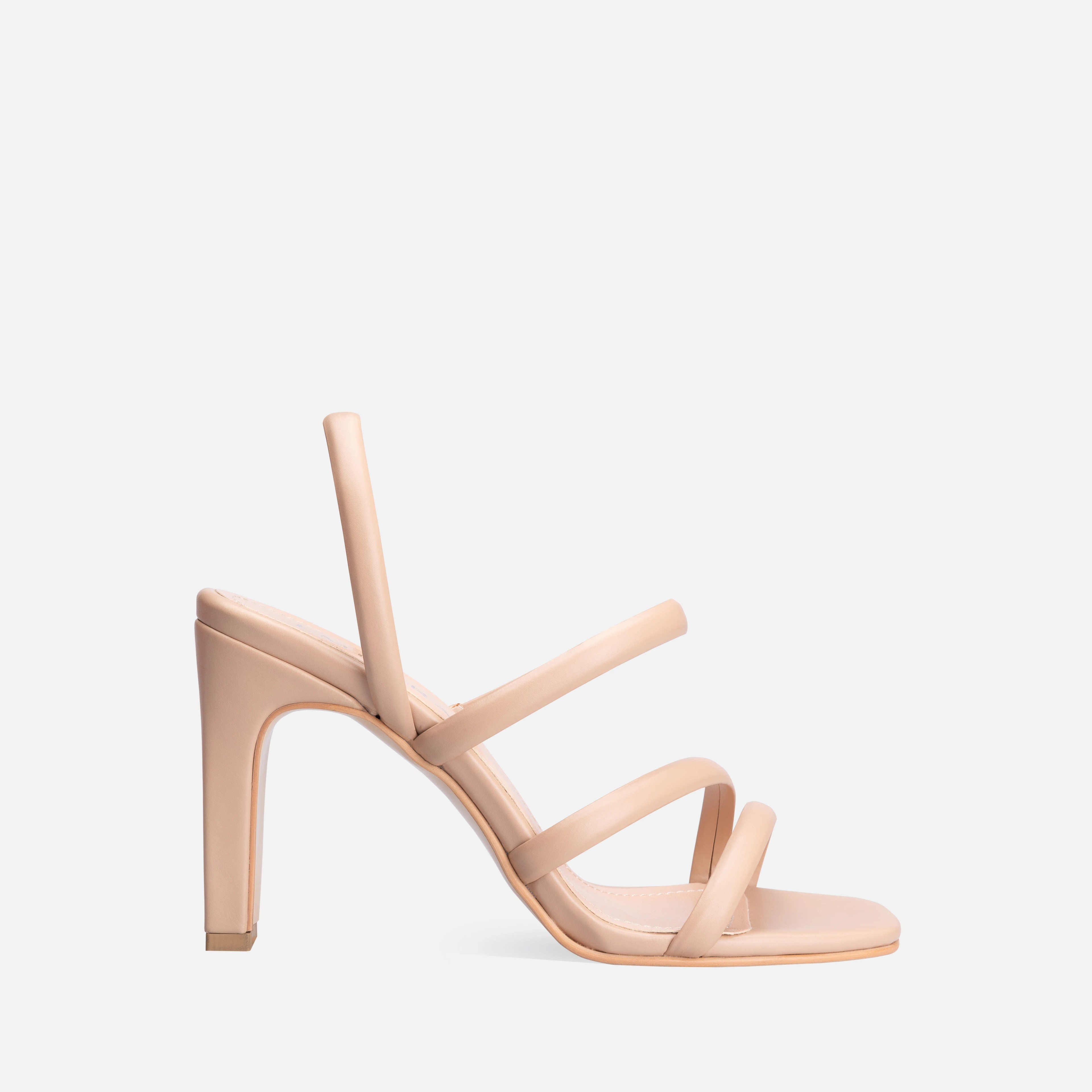 Thick High-Heeled Shoes - Neutral
