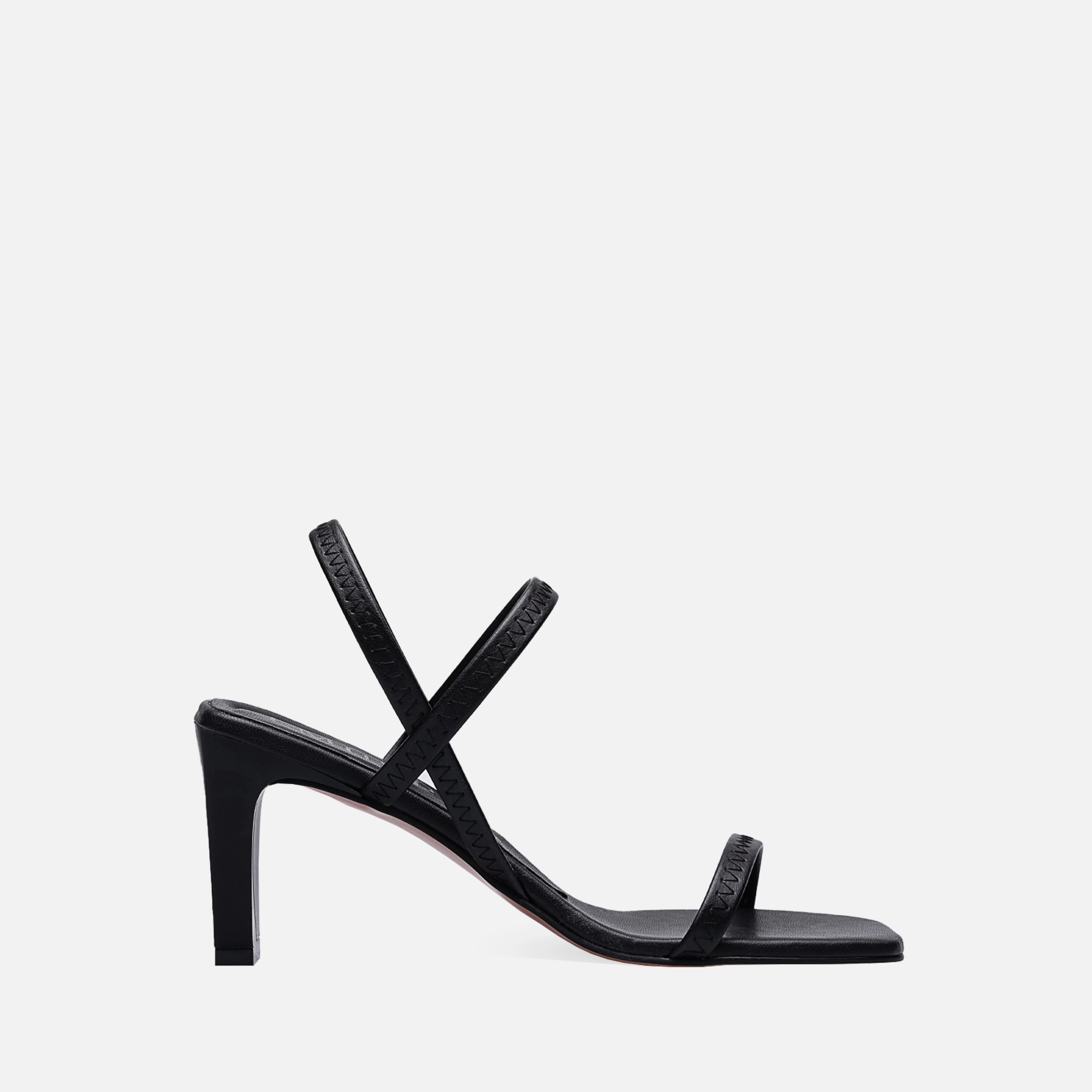 Thick Heeled Shoes - Black