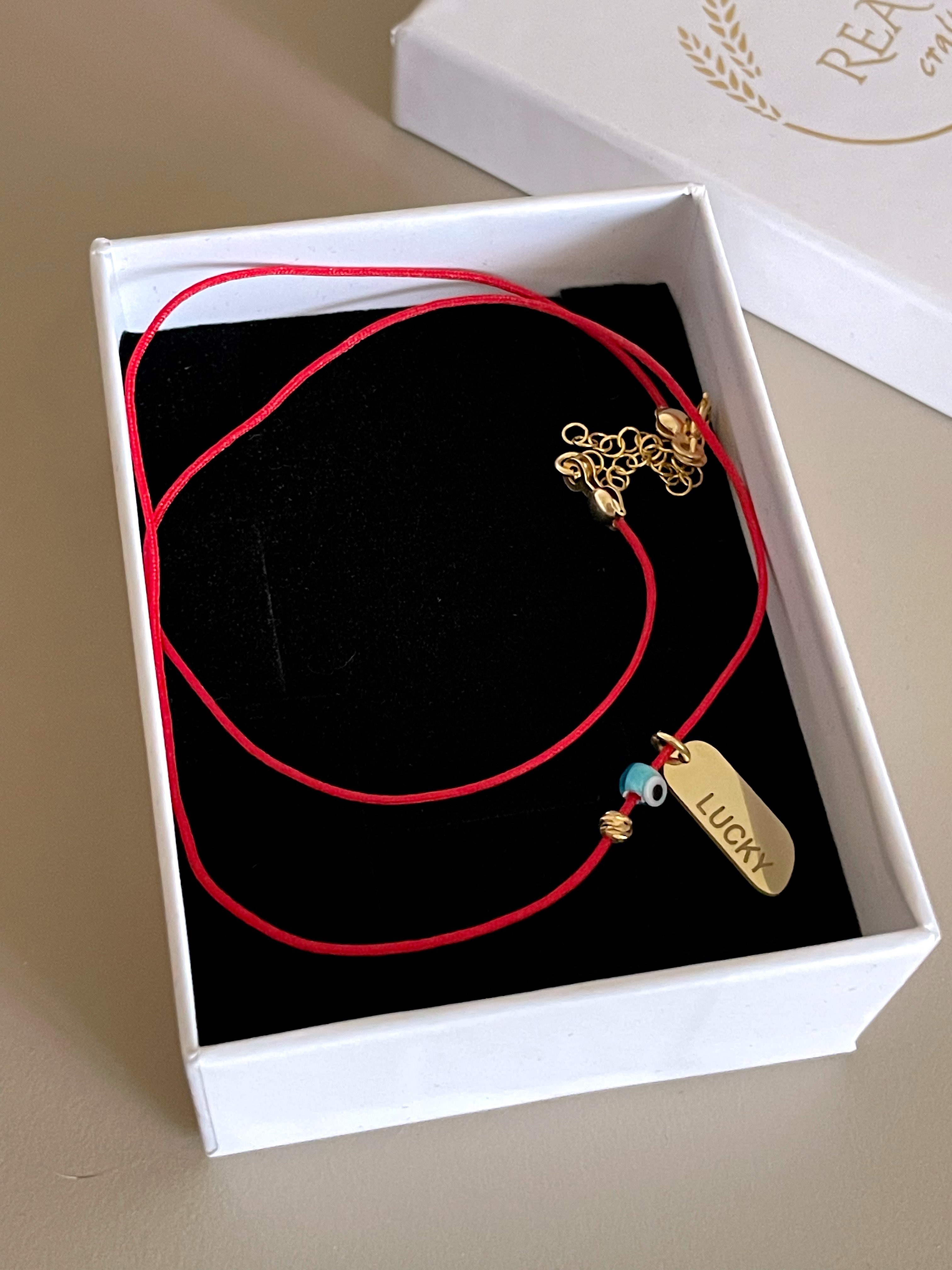 925 Gümüş | “Lucky Charm” Nazarlı Şans Kolyesi