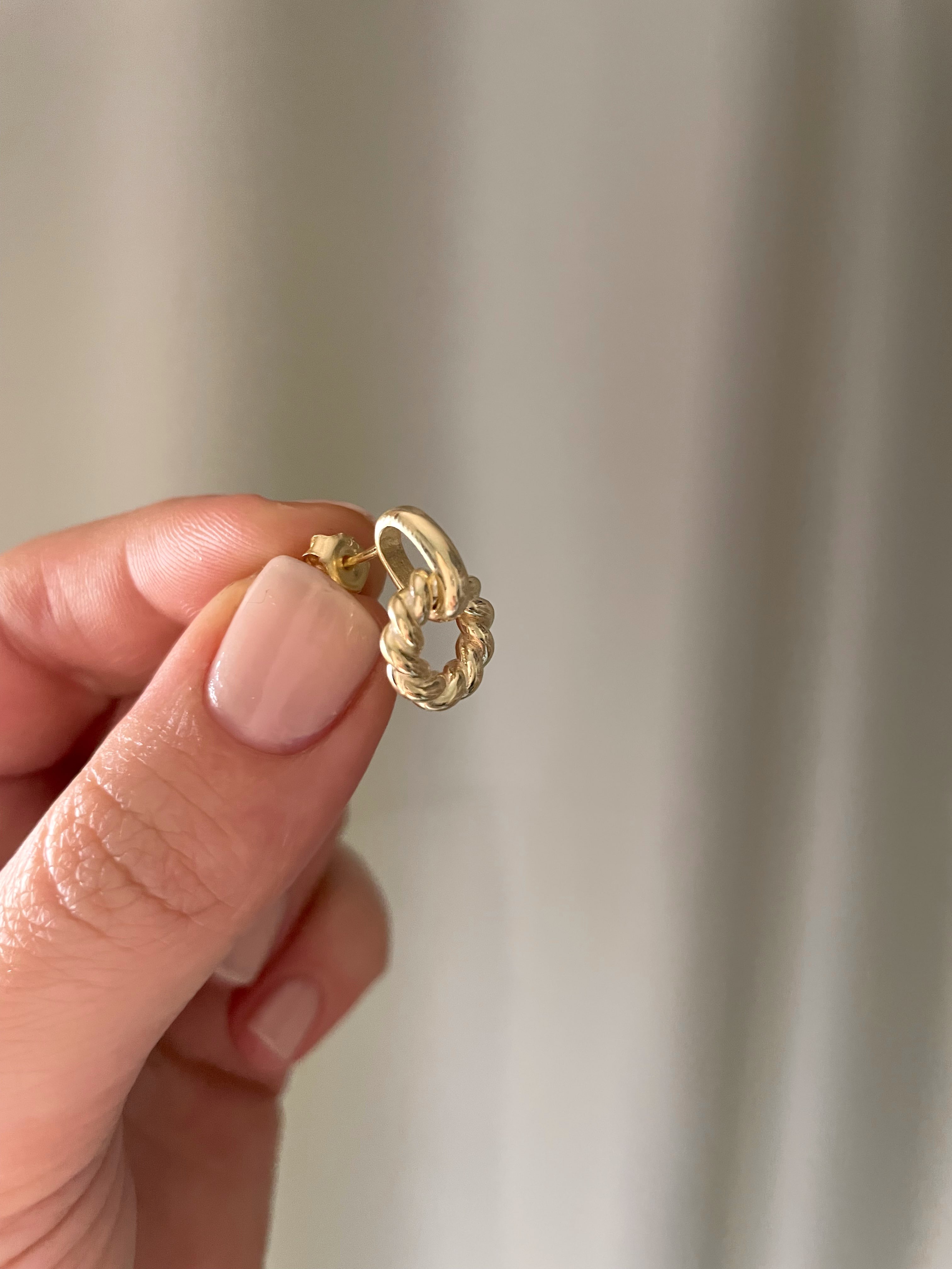 925 Gümüş | Burgu ''Firstlove'' Küpe