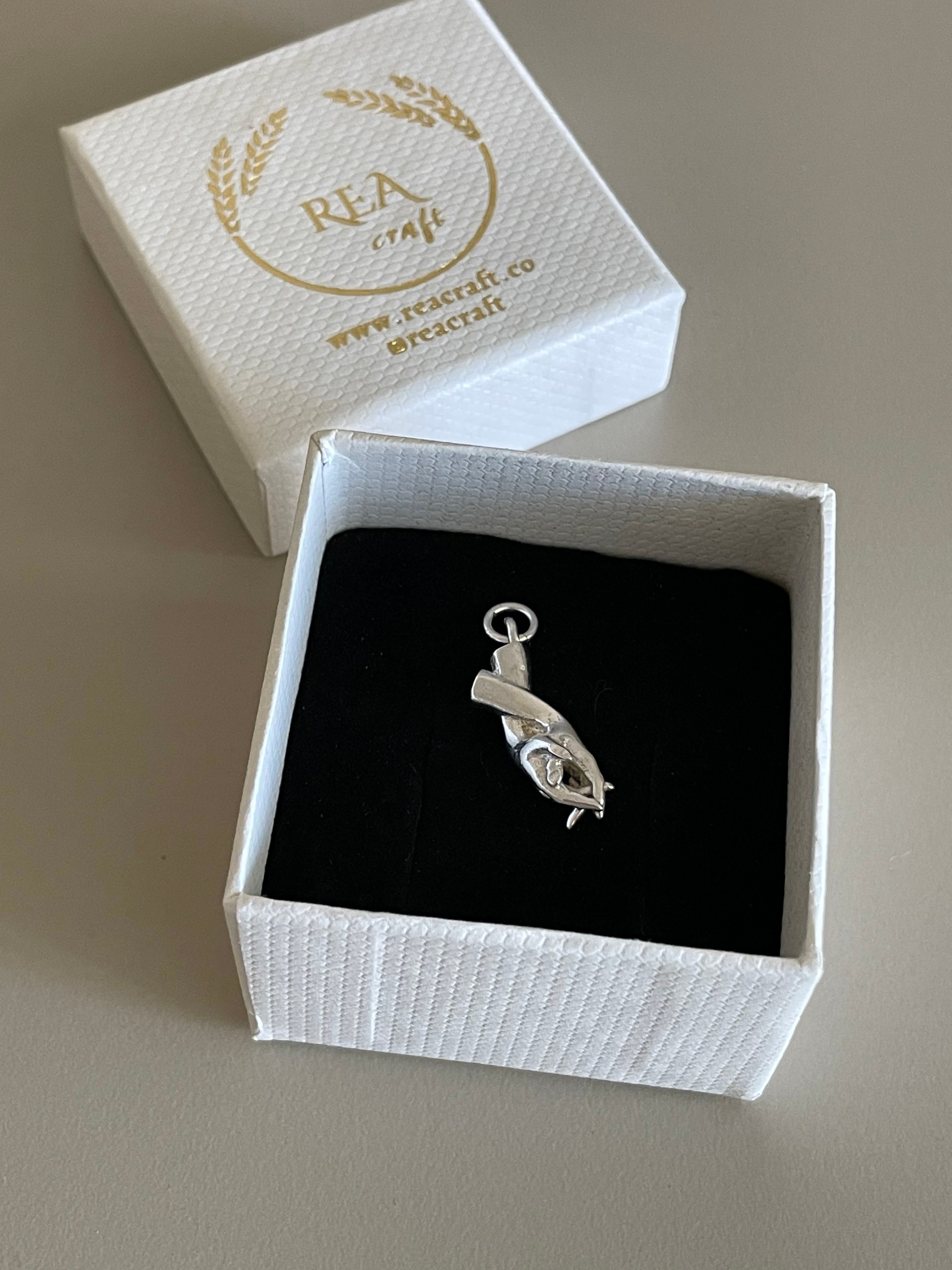 925 Ayar Gümüş | ''El Ele'' Charm